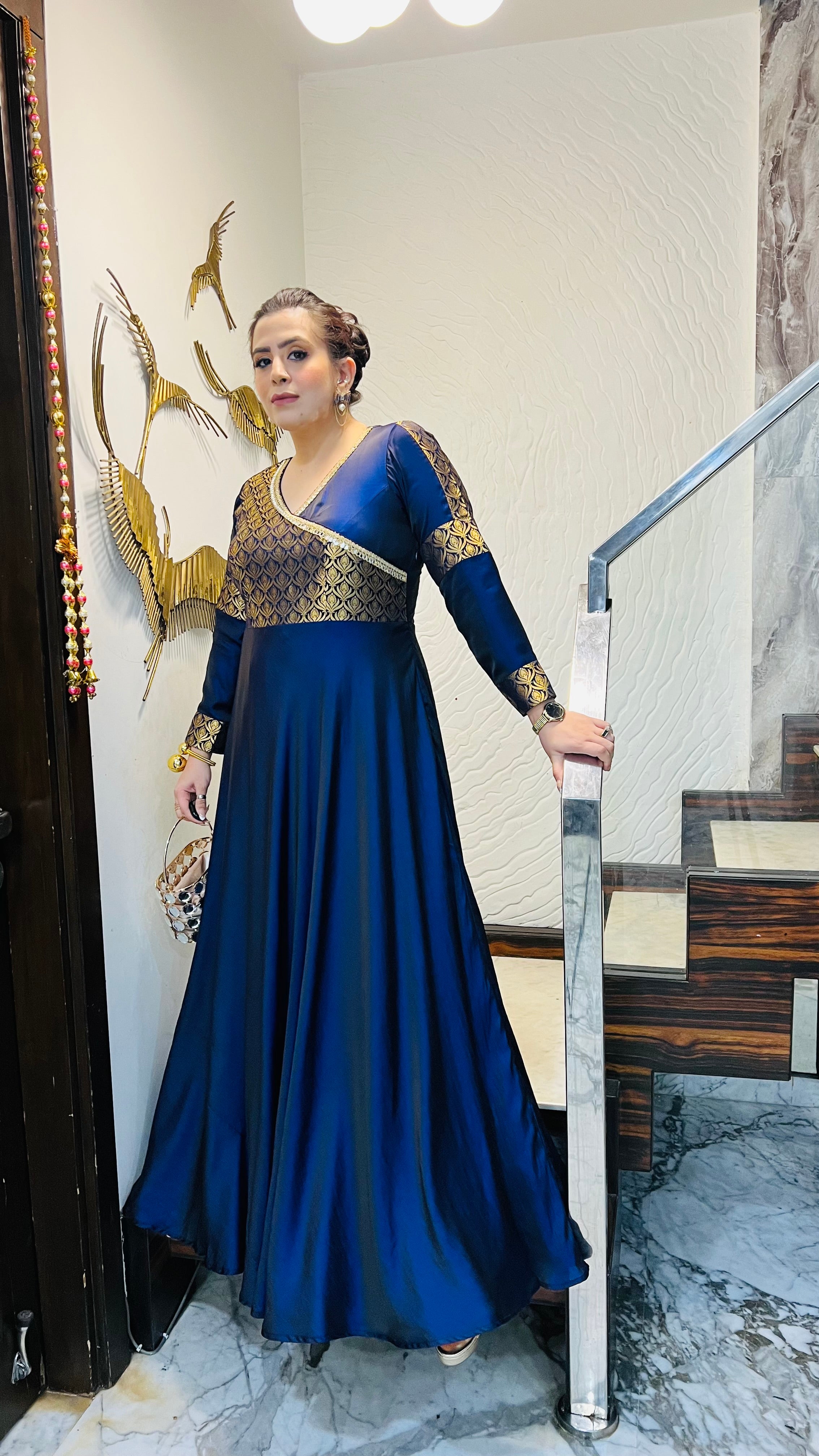 Dual Blue Winter Gown
