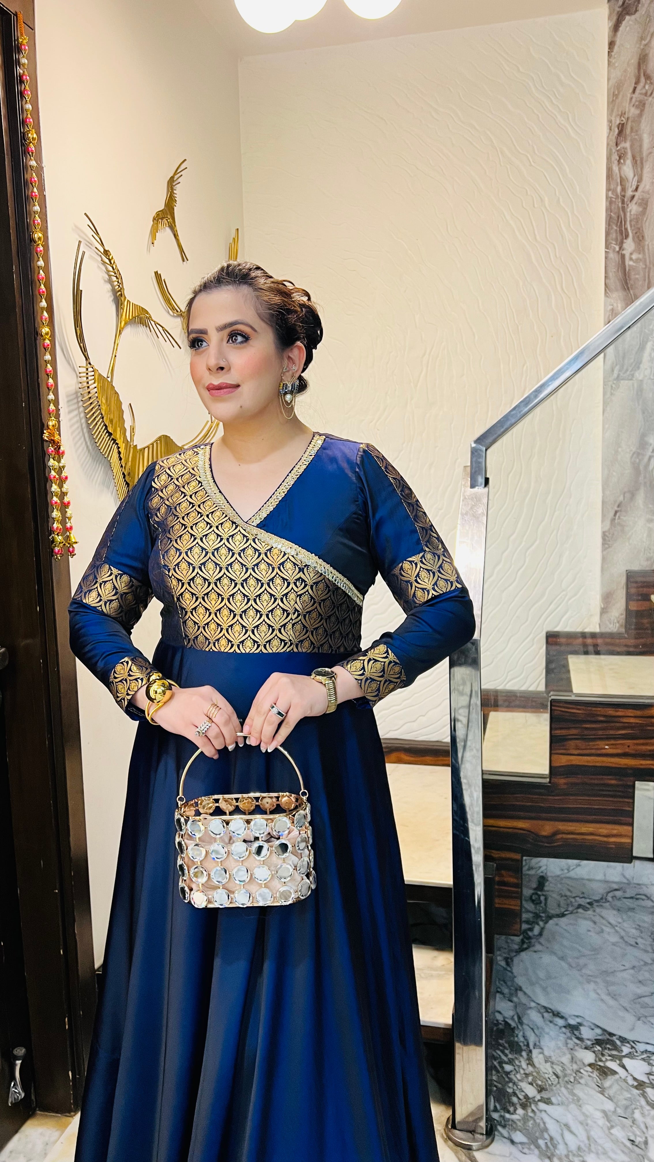 Dual Blue Winter Gown