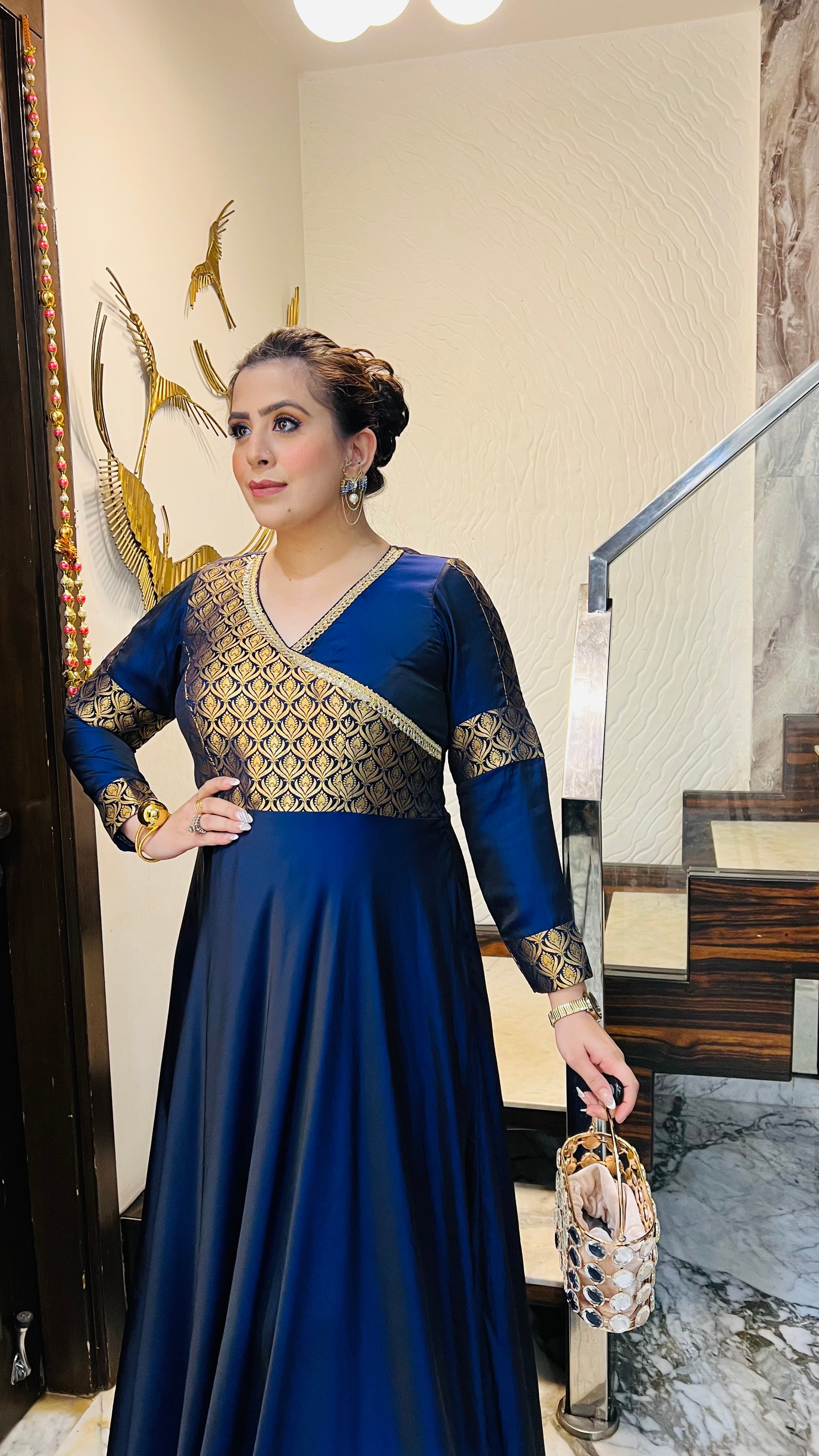 Dual Blue Winter Gown