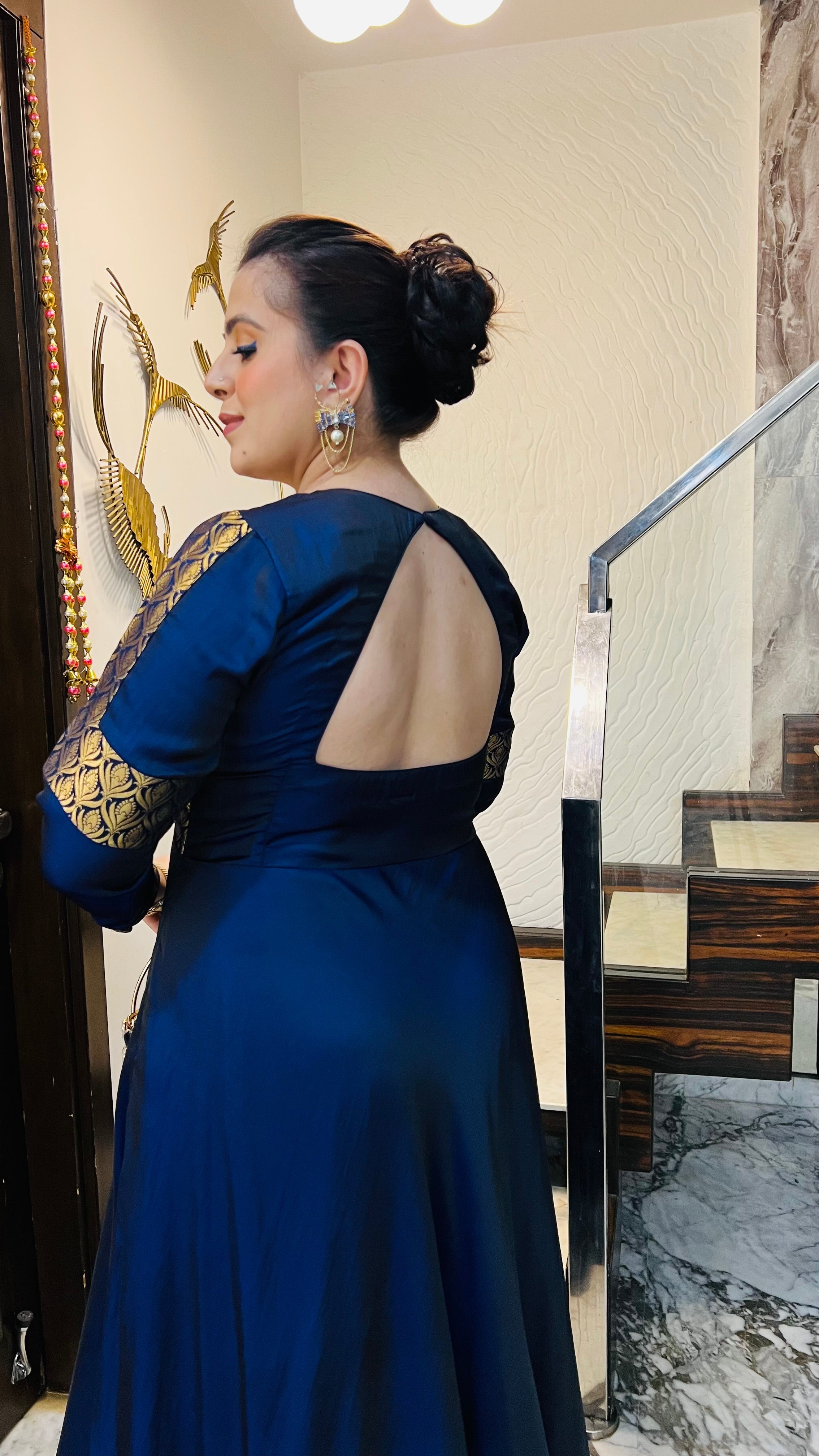 Dual Blue Winter Gown