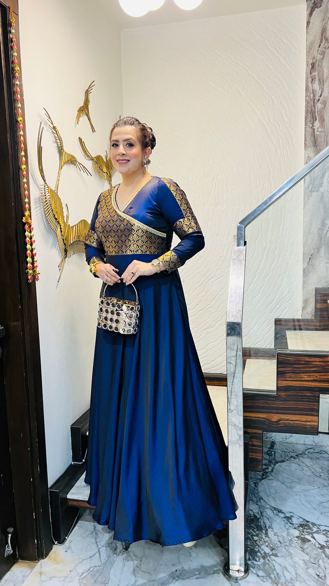 Dual Blue Winter Gown