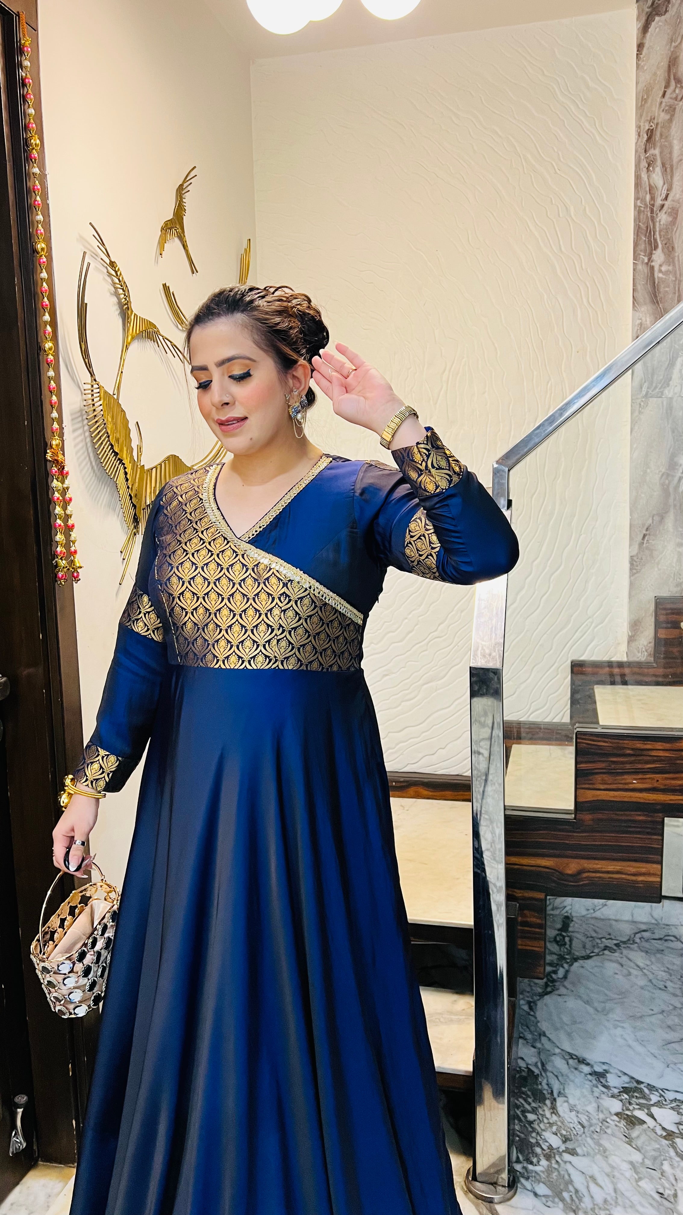 Dual Blue Winter Gown