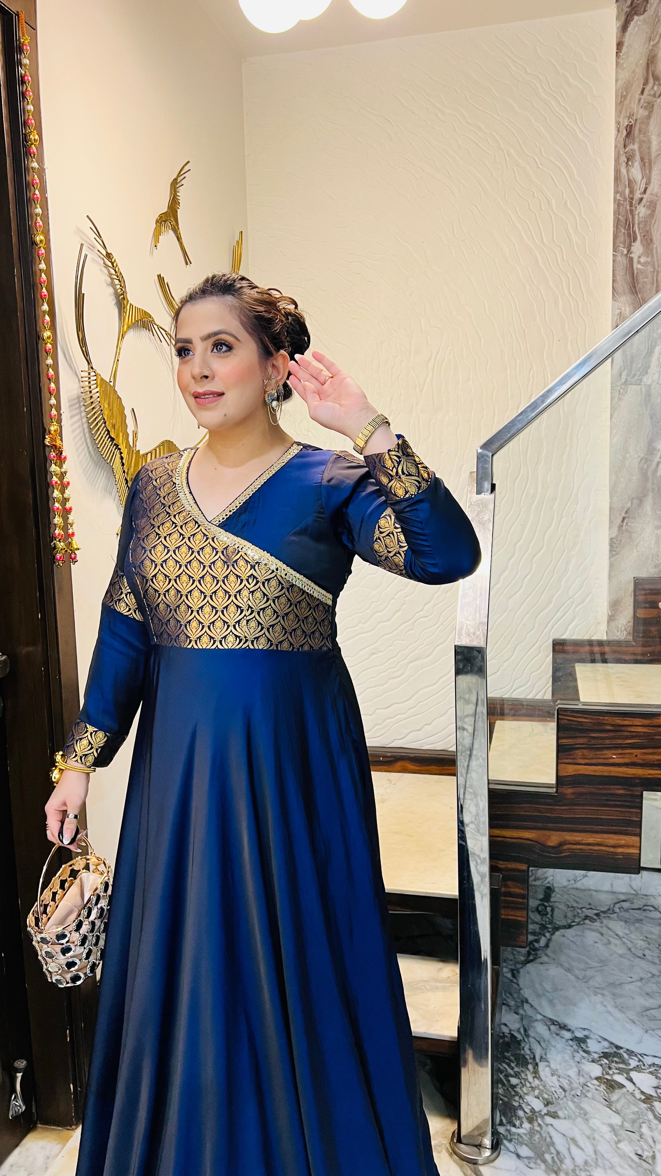 Dual Blue Winter Gown