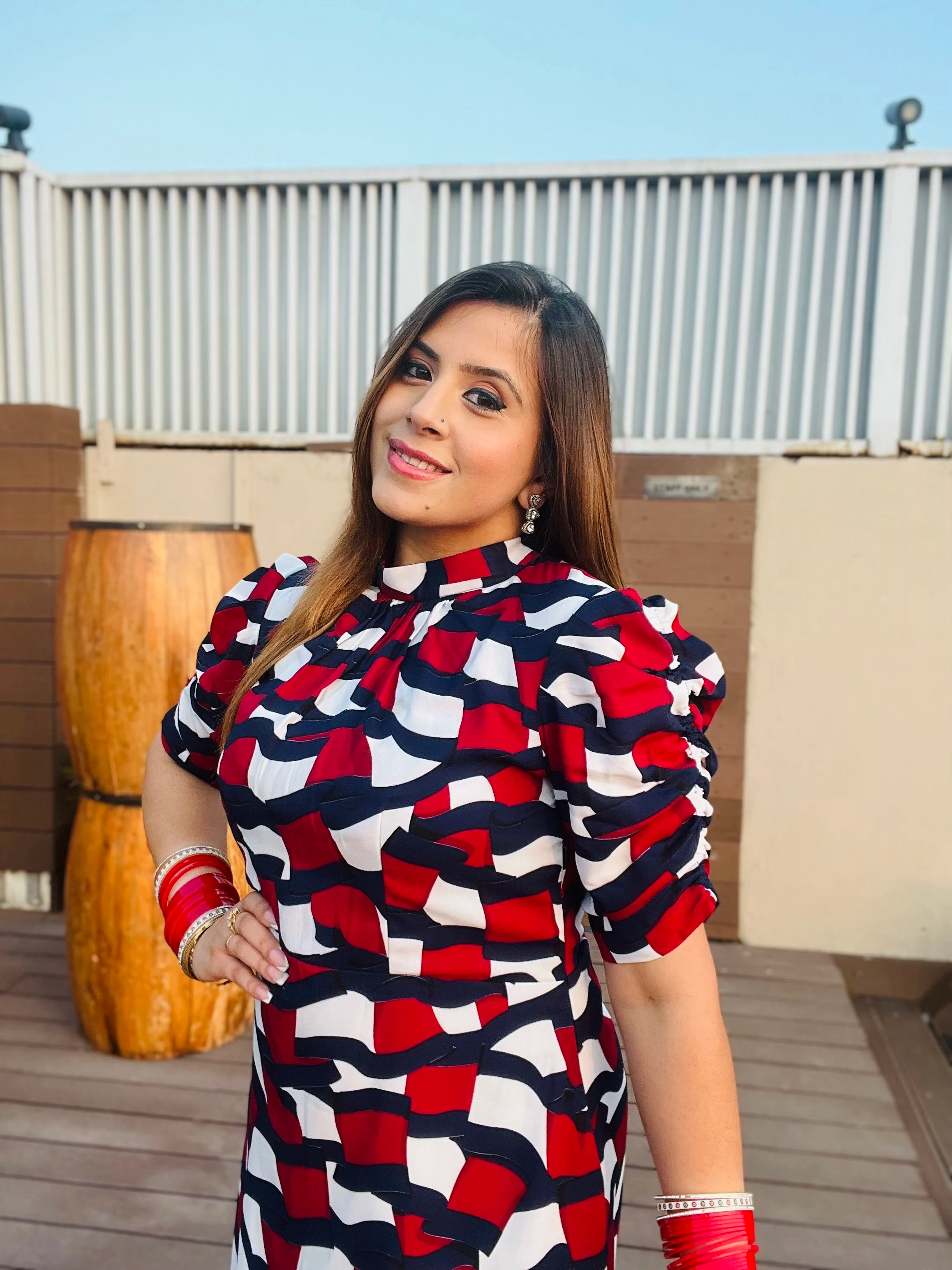 Geometrical Summer Midi