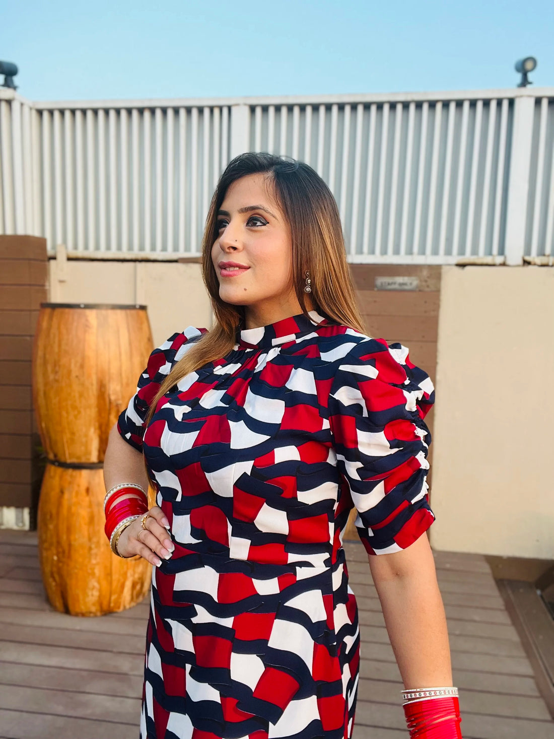 Geometrical Summer Midi