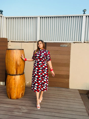 Geometrical Summer Midi