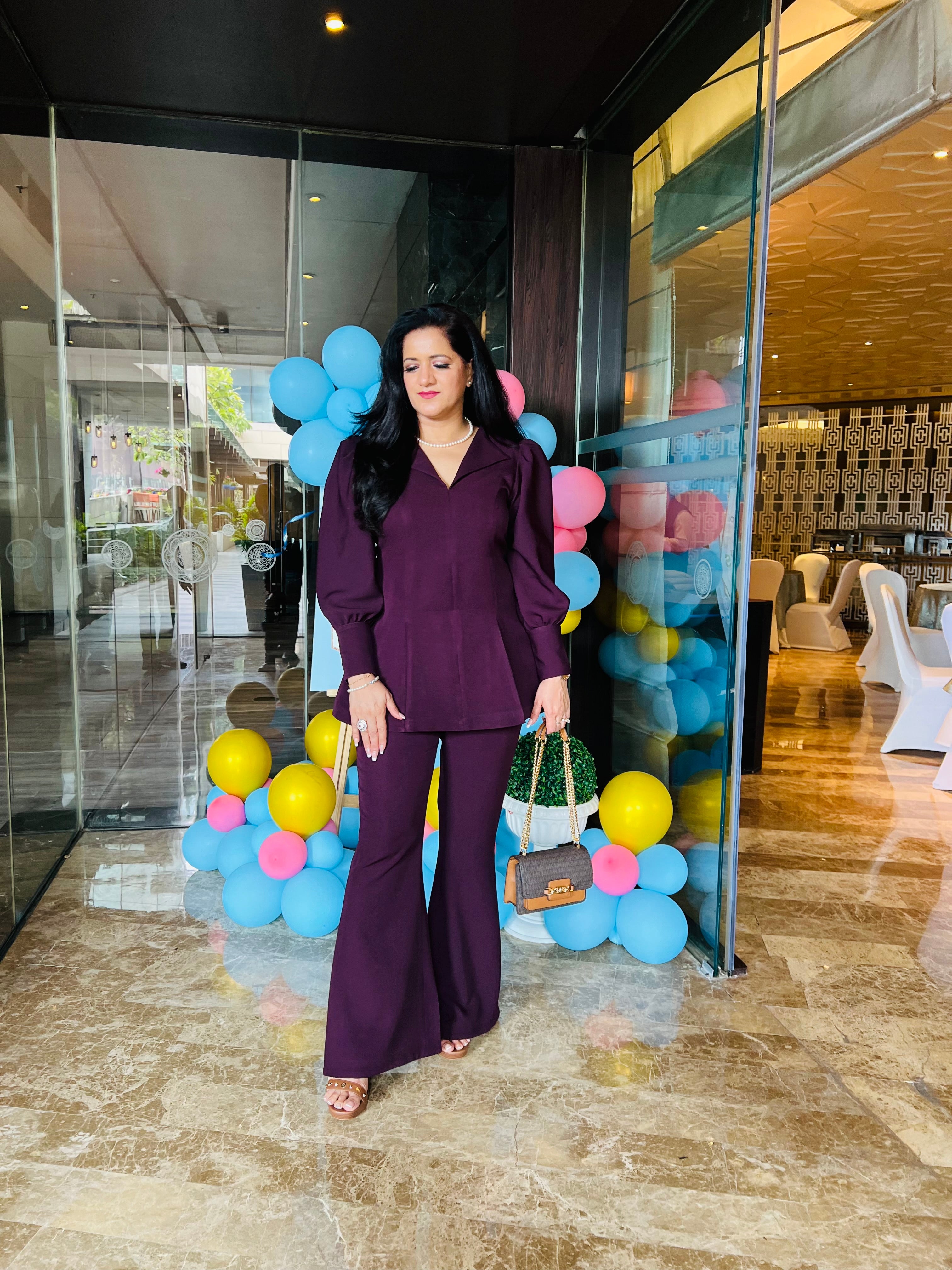 Wine Formal Co-ord