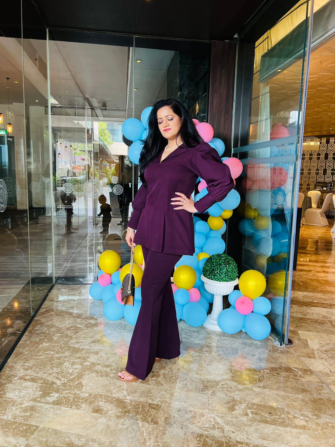 Wine Formal Co-ord