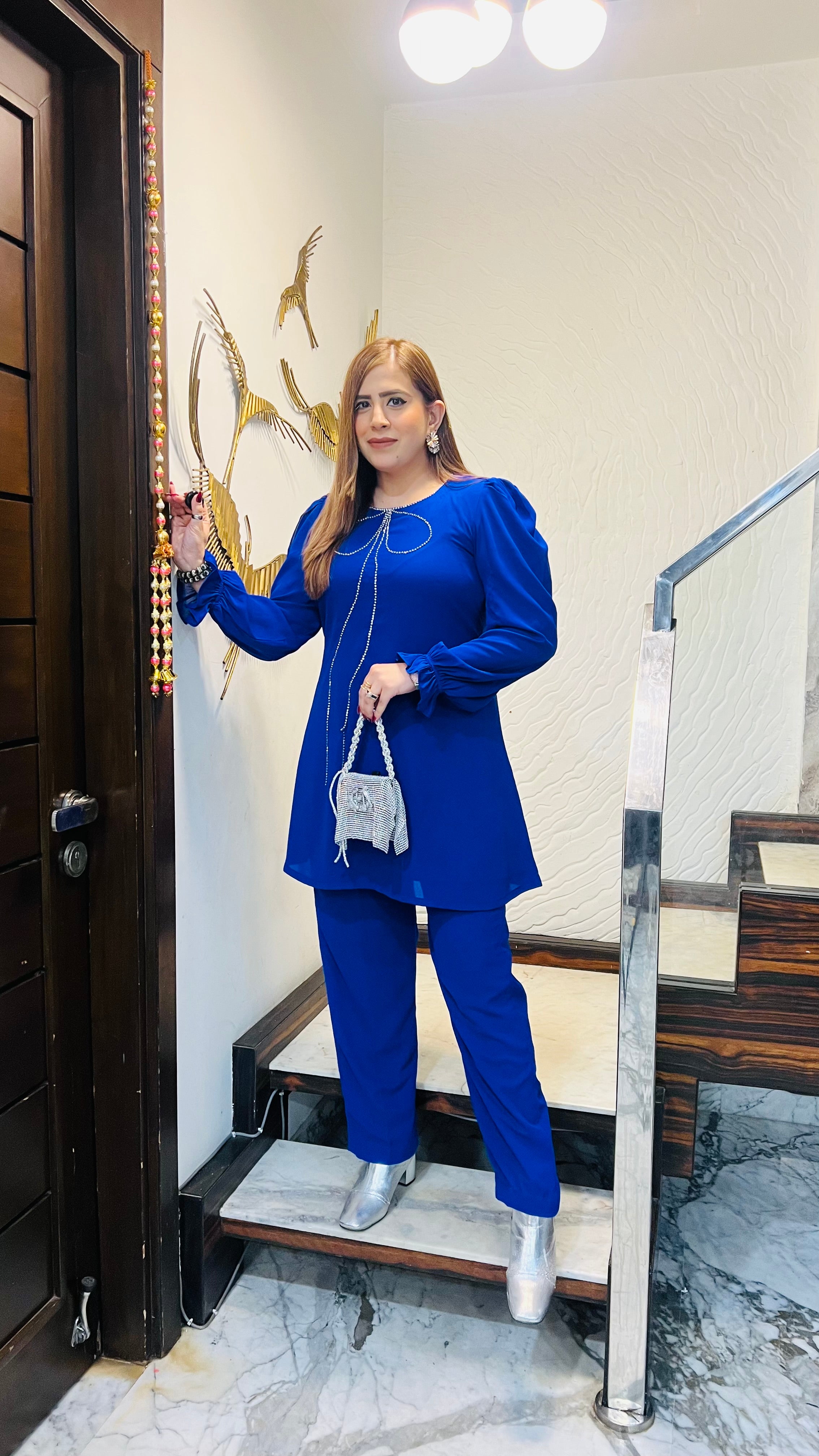 Royal Blue Bow Co-Ord