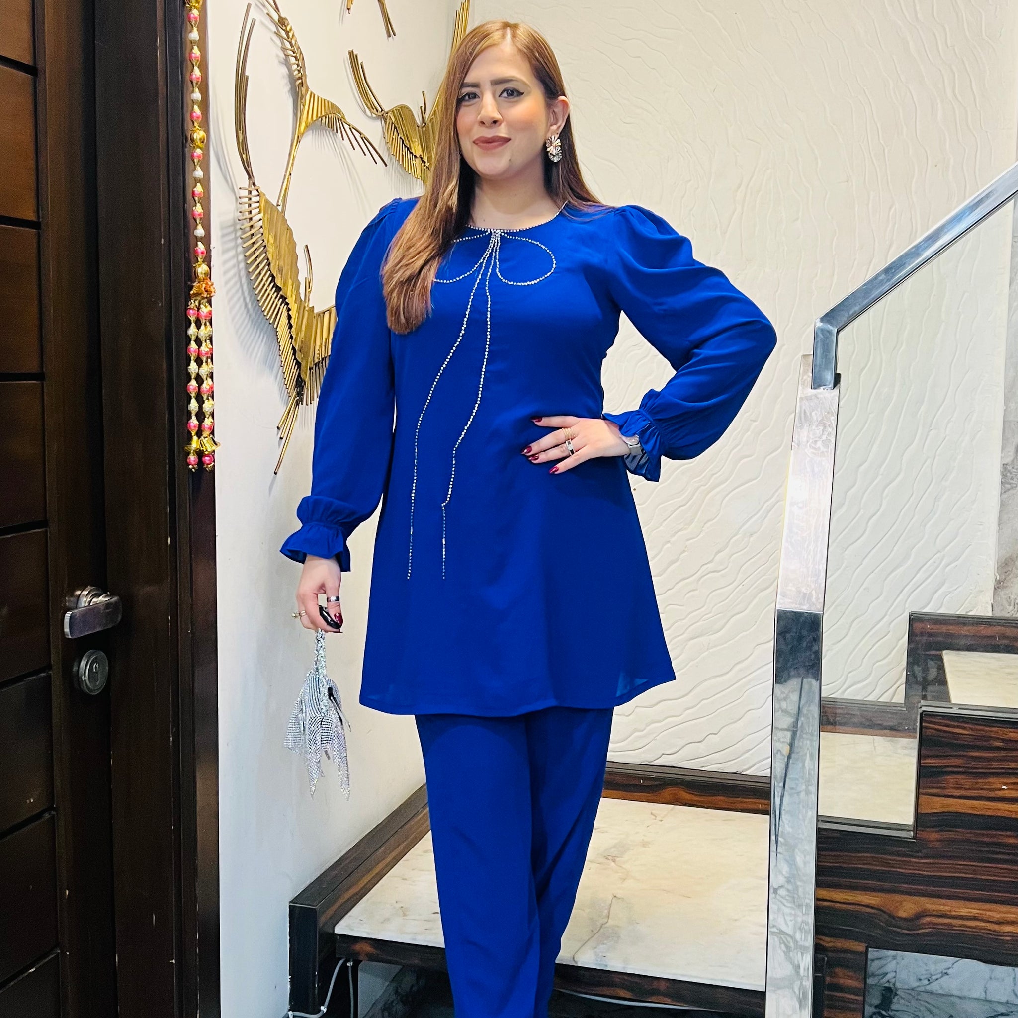 Royal Blue Bow Co-Ord