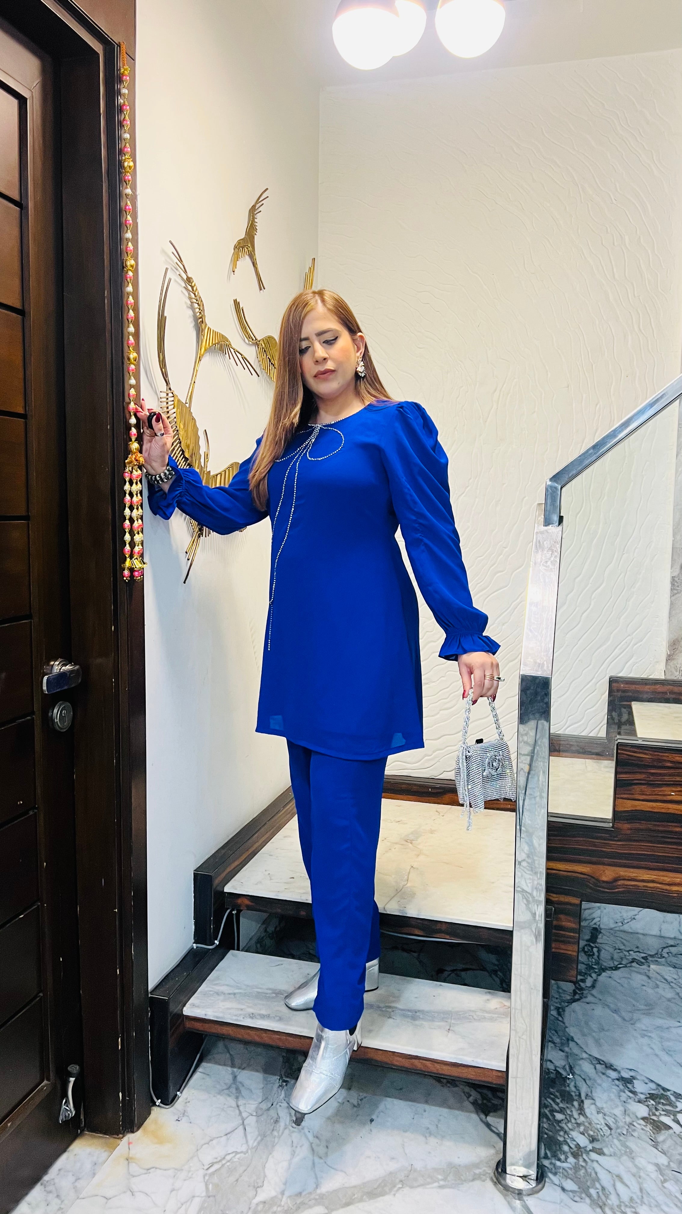 Royal Blue Bow Co-Ord