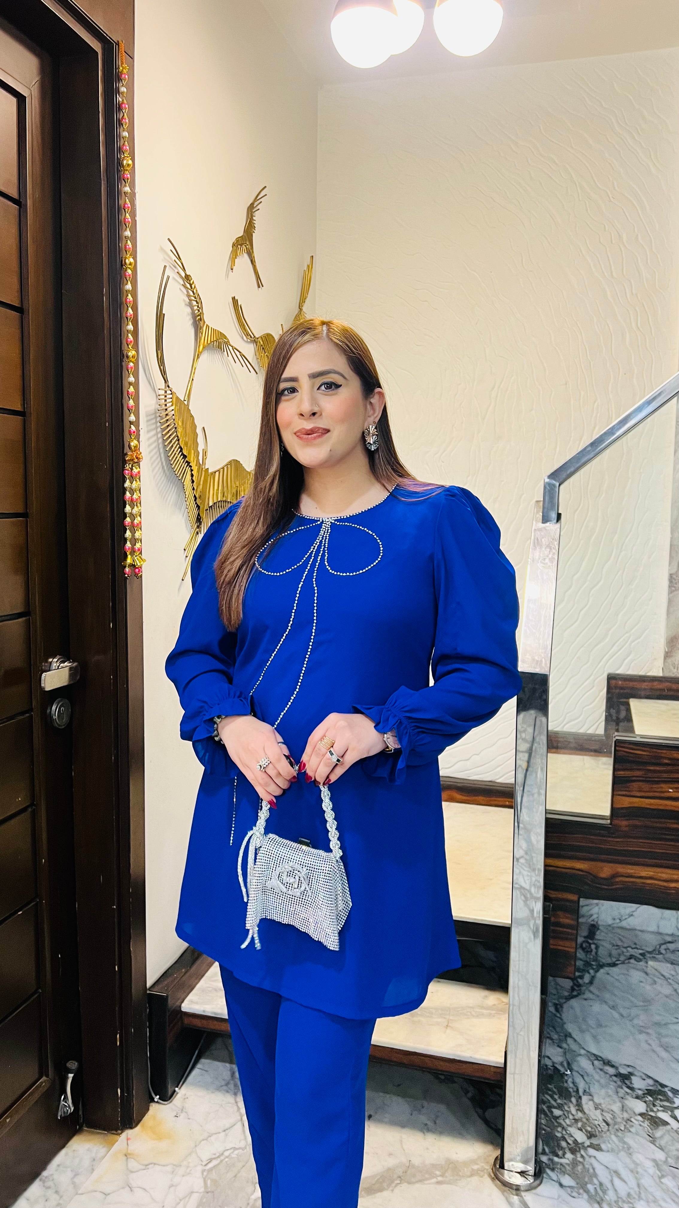 Royal Blue Bow Co-Ord