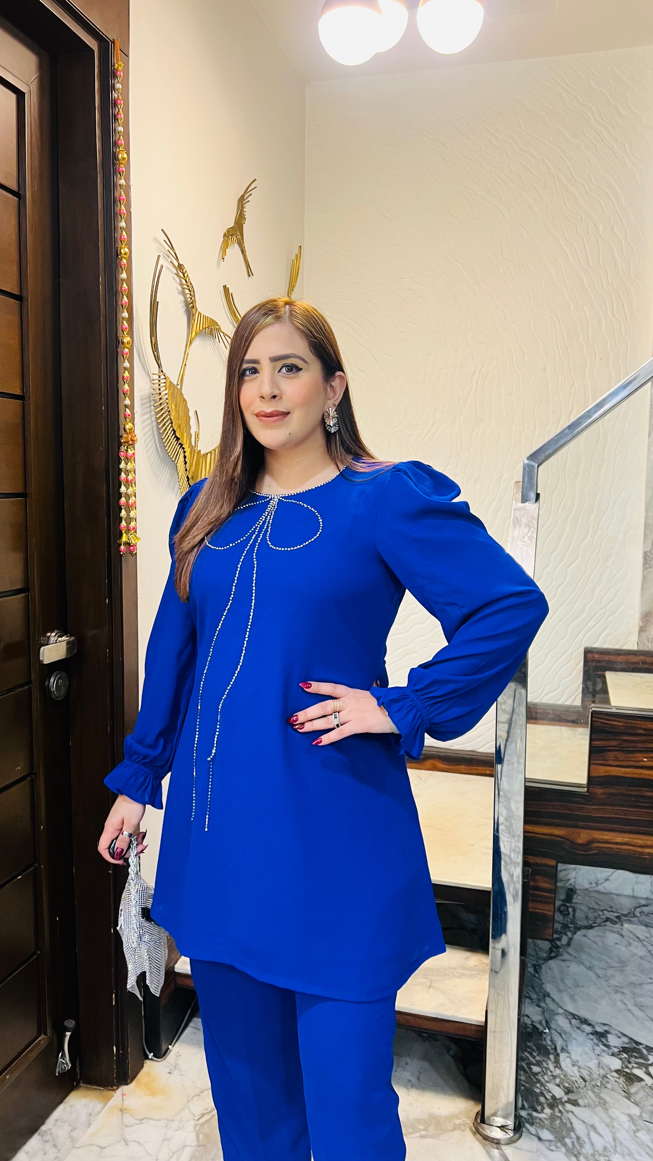 Royal Blue Bow Co-Ord