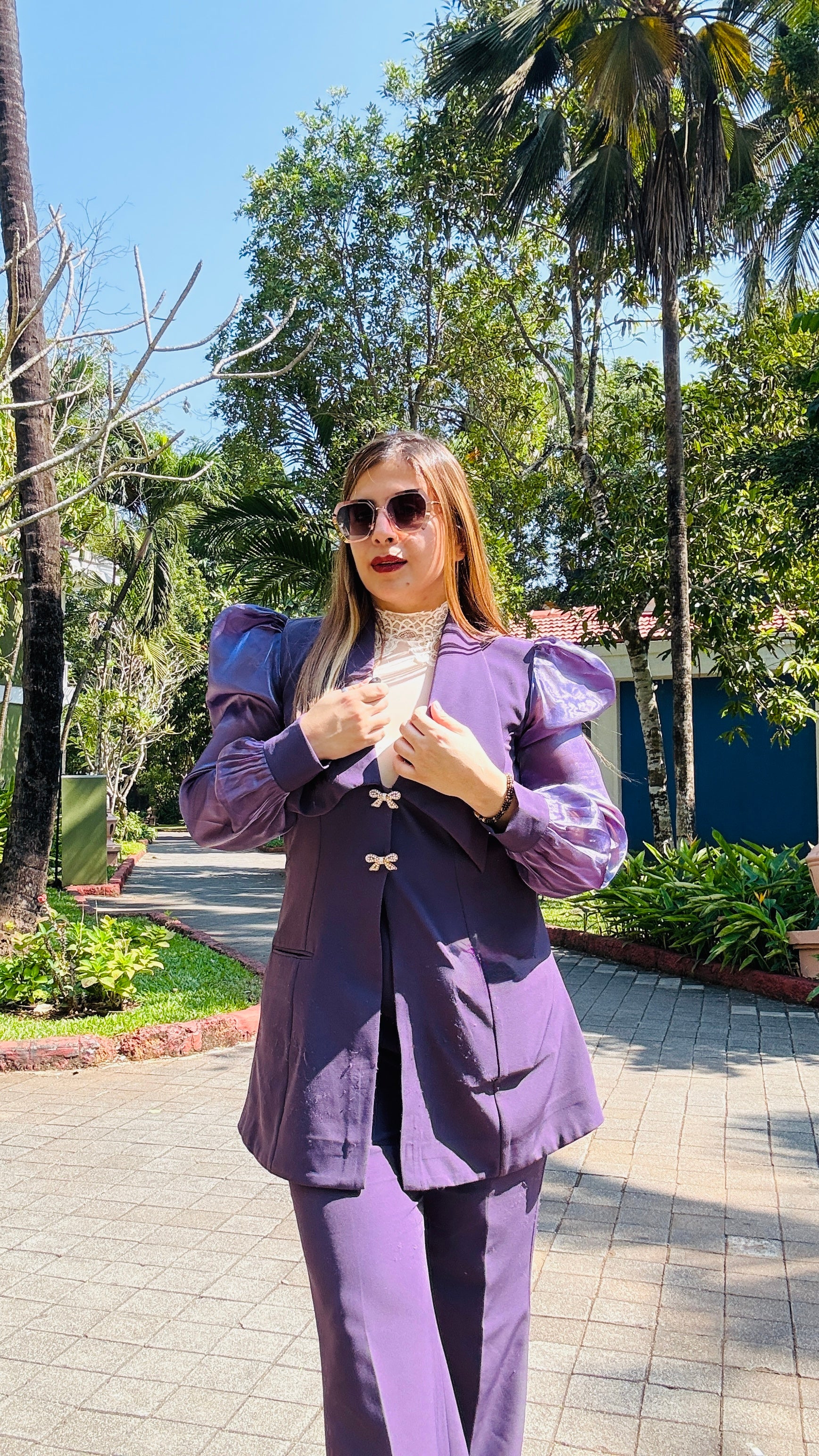 Mauve Magic Power Co-ord