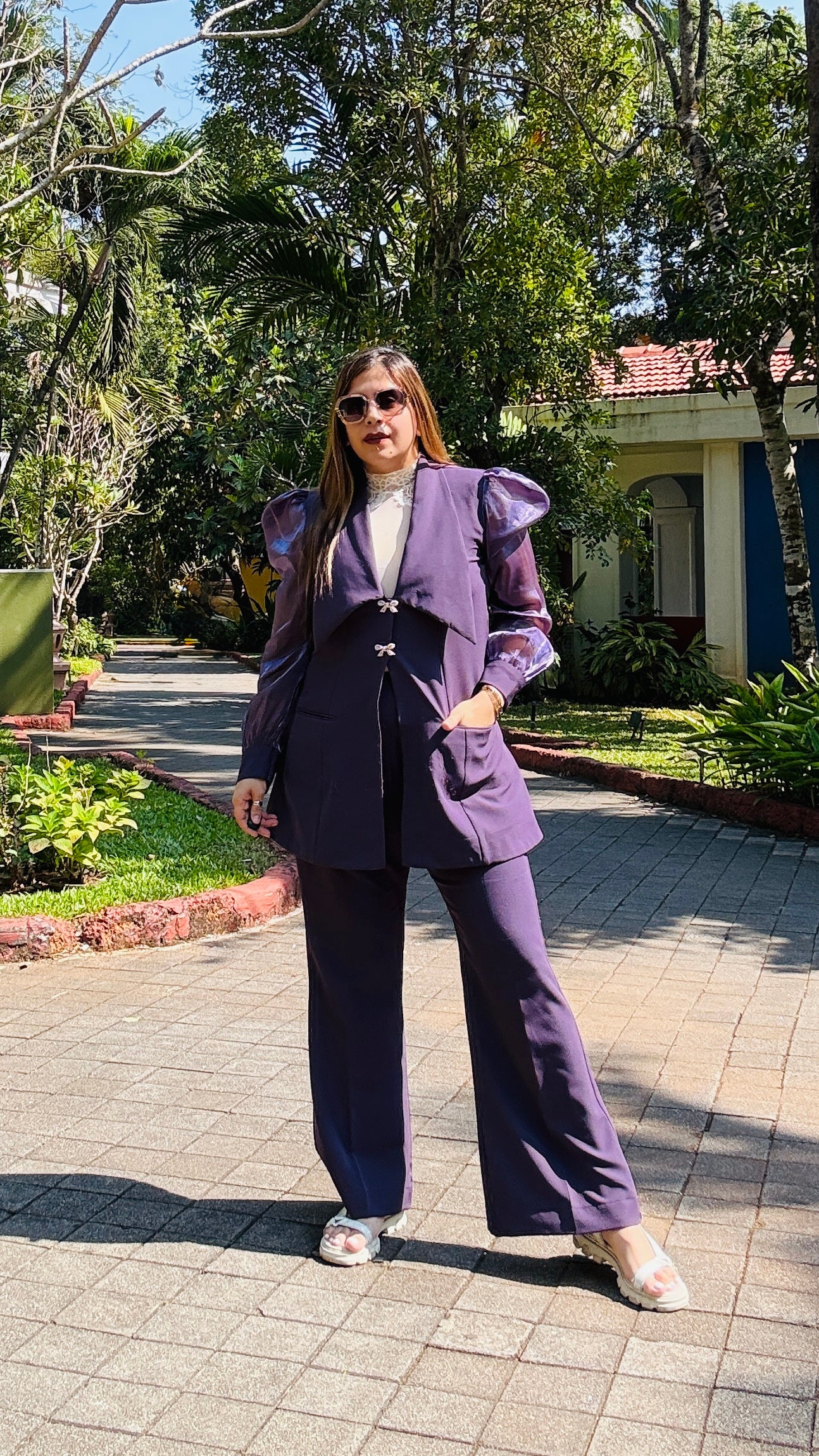 Mauve Magic Power Co-ord