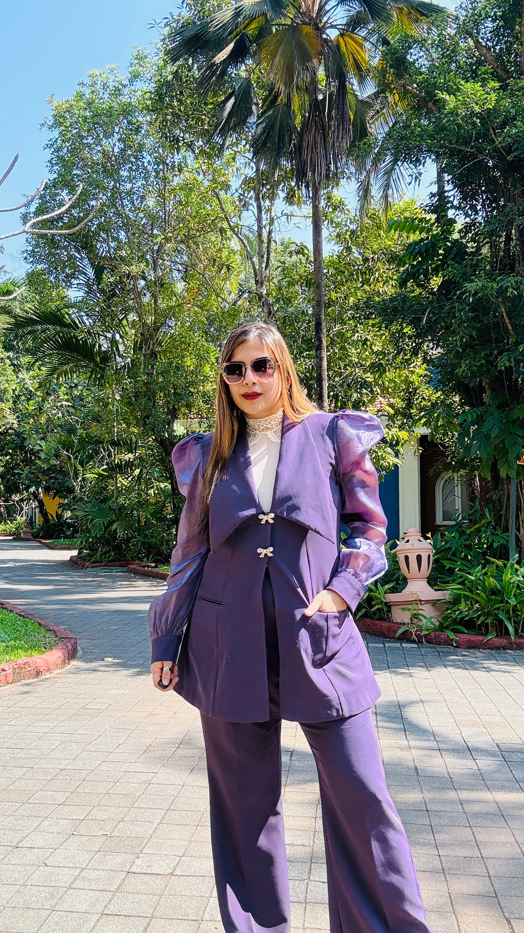 Mauve Magic Power Co-ord