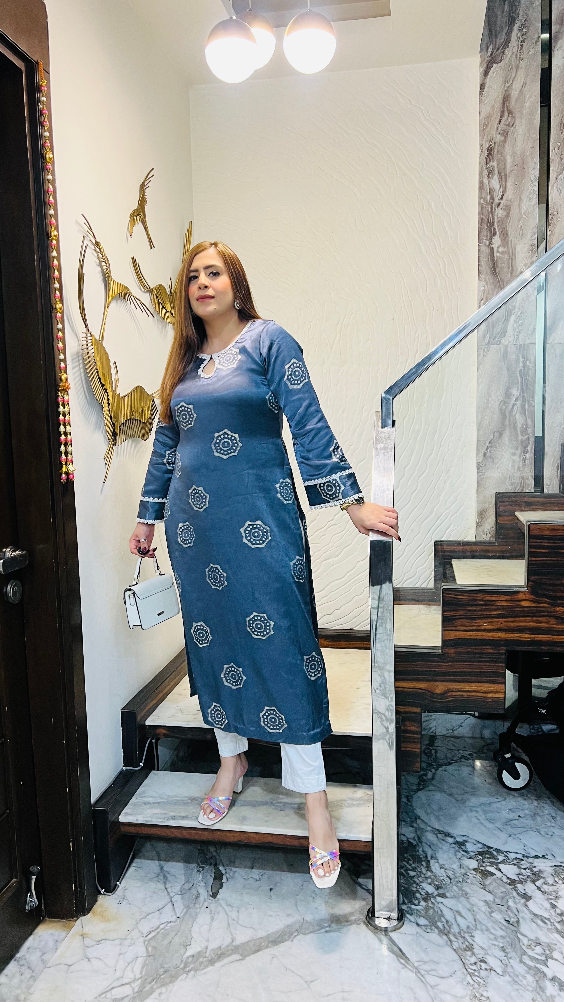 Grey Mushroom Kurti