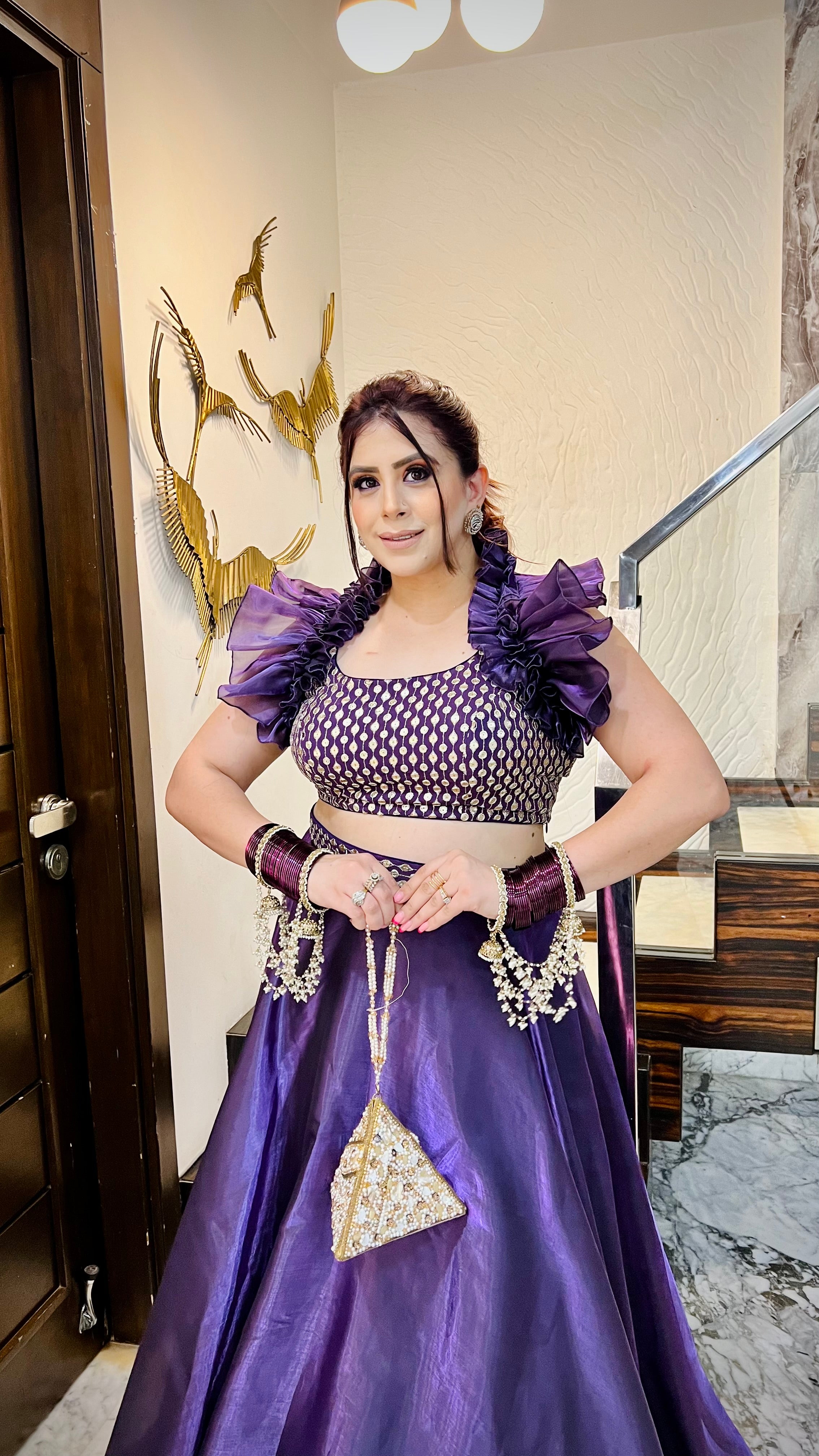 Purplicious Lehenga