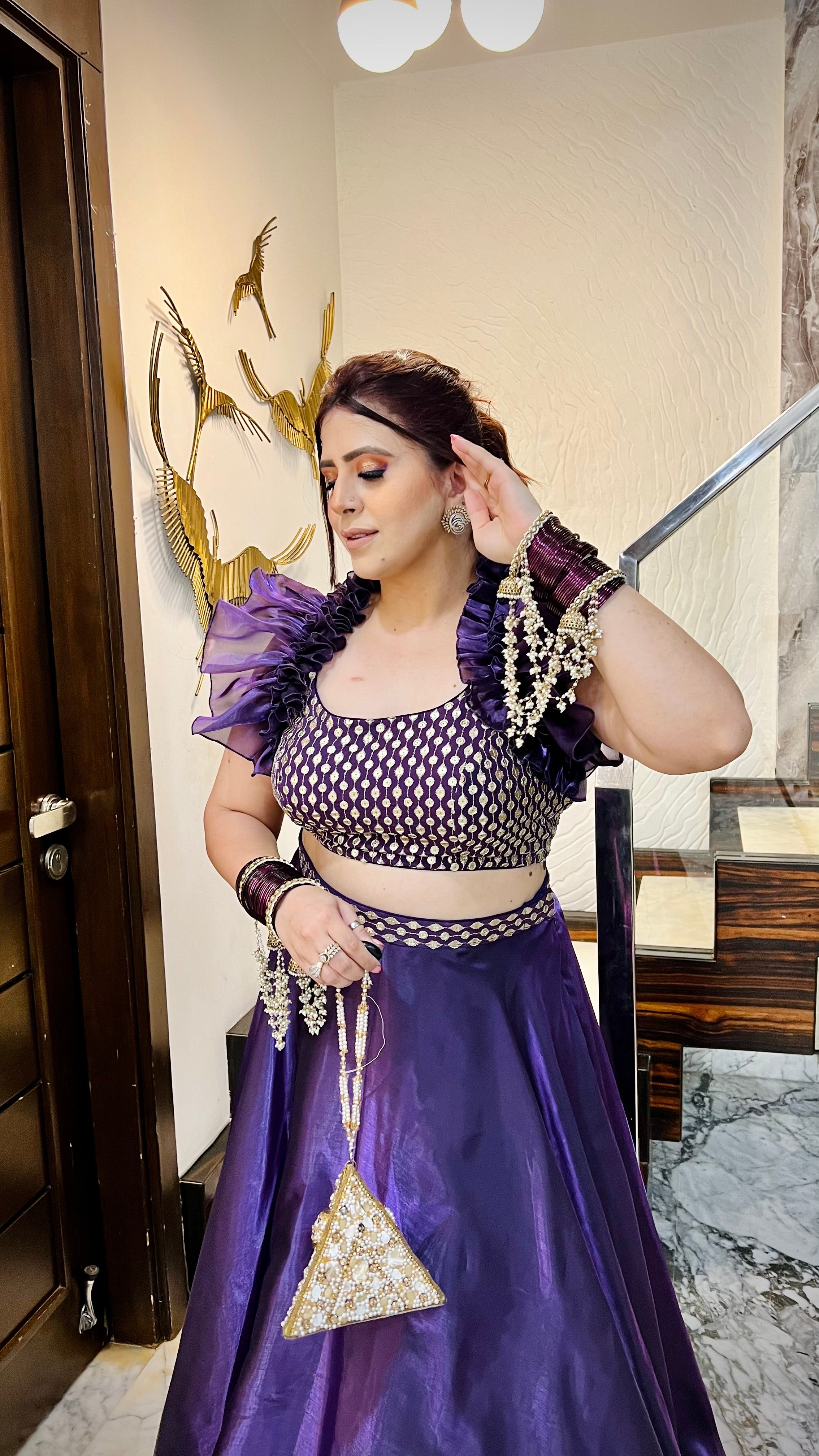 Purplicious Lehenga