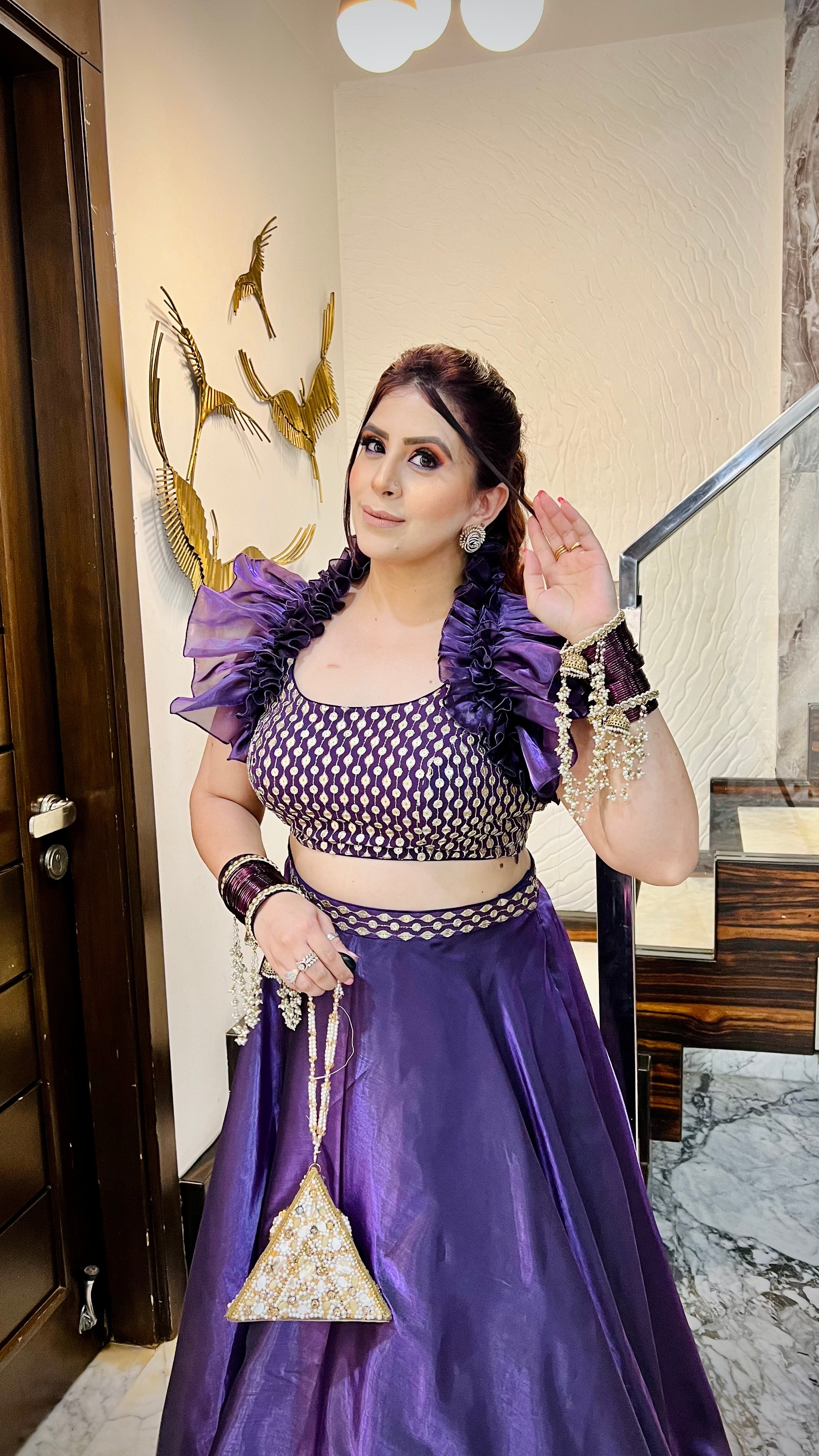 Purplicious Lehenga