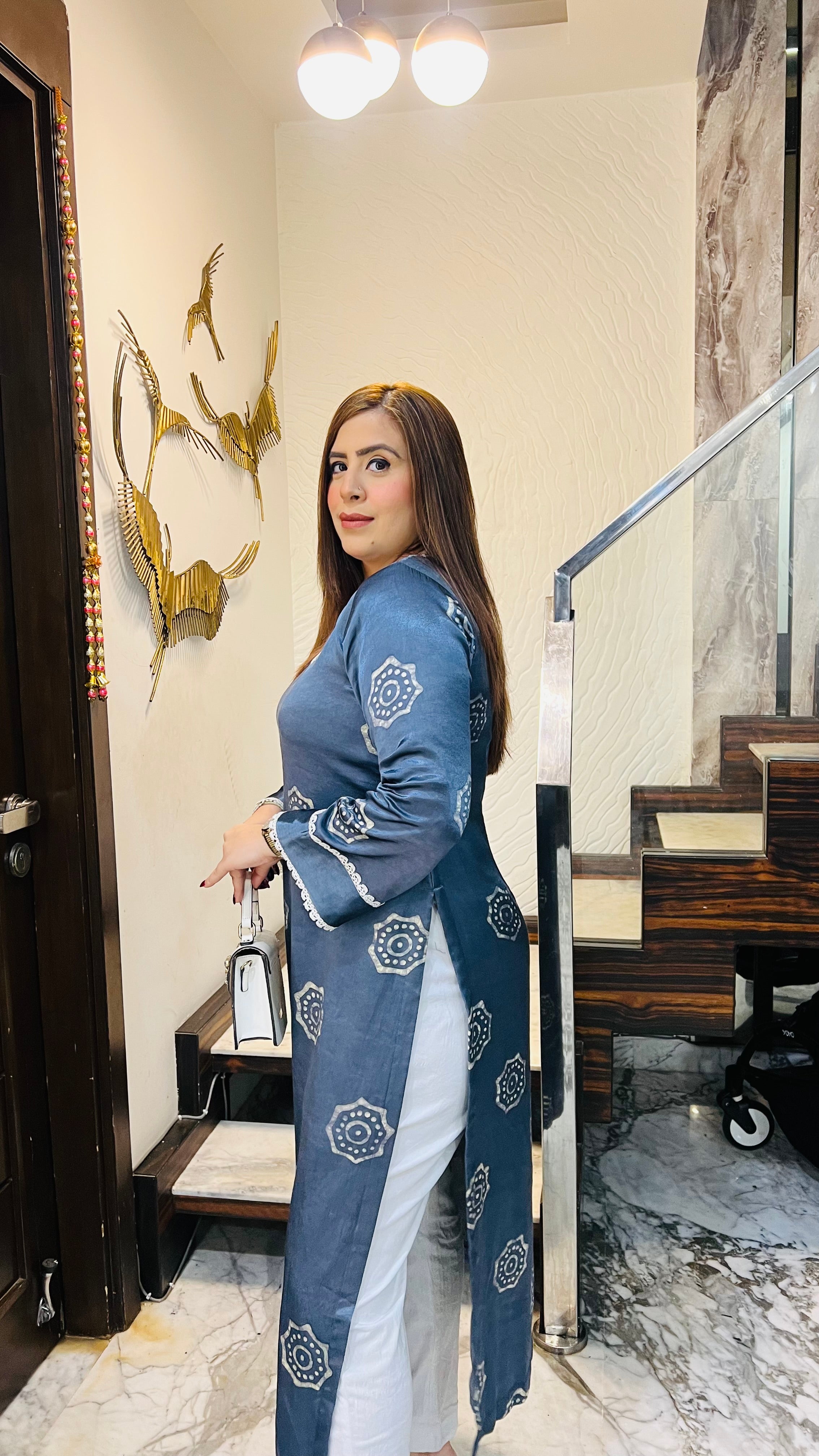 Grey Mushroom Kurti