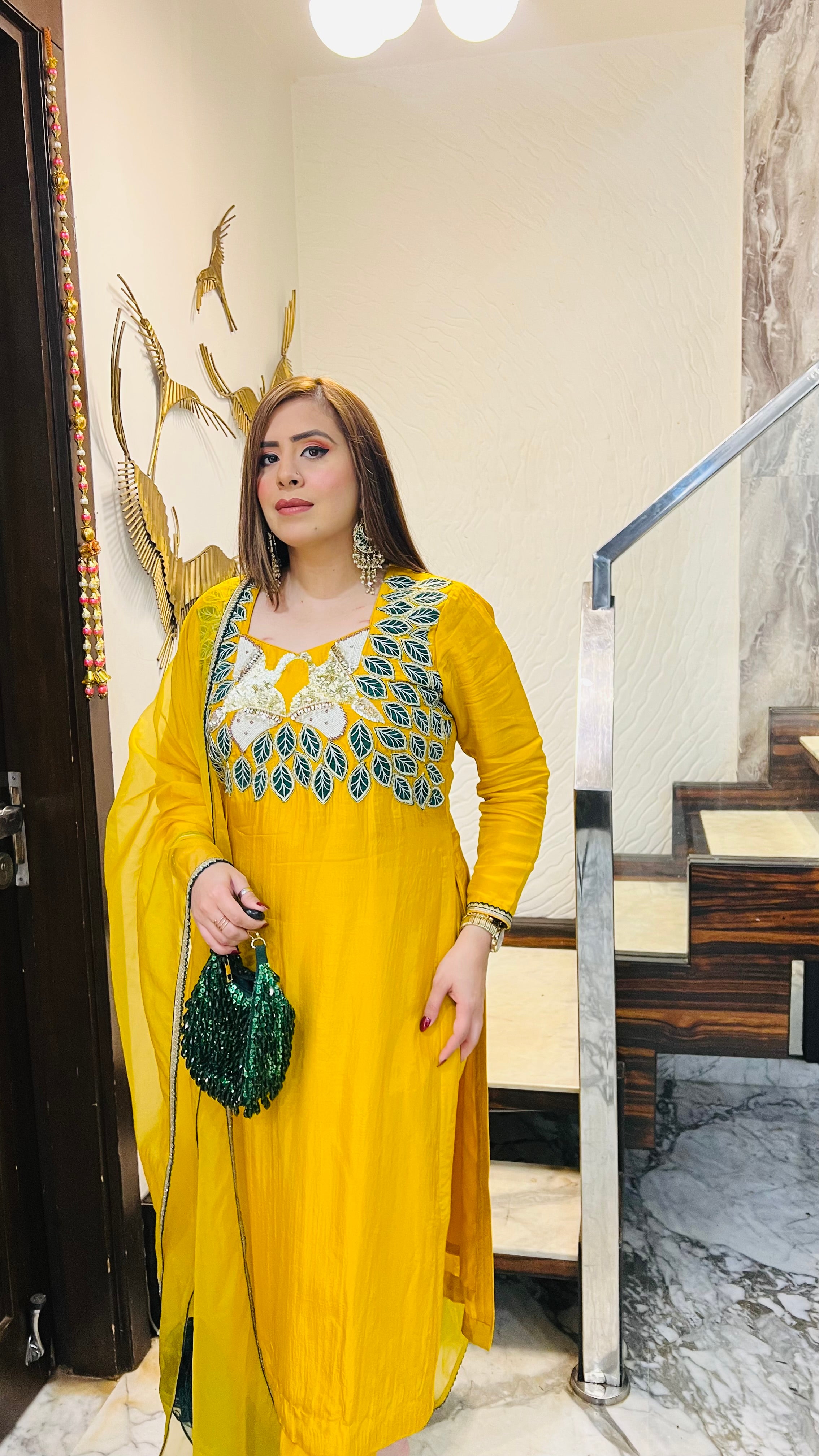 Winter Haldi Suit
