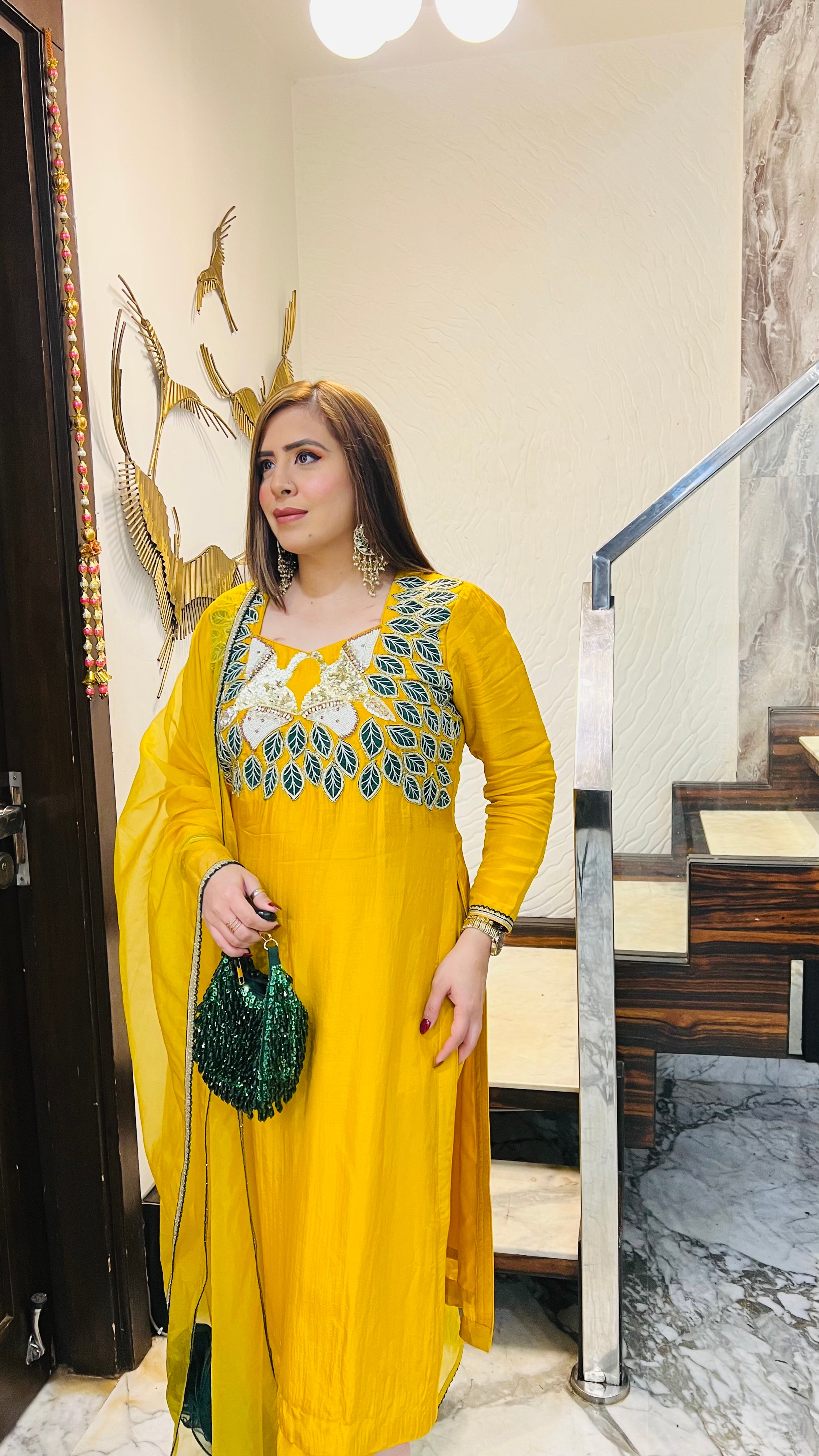Winter Haldi Suit