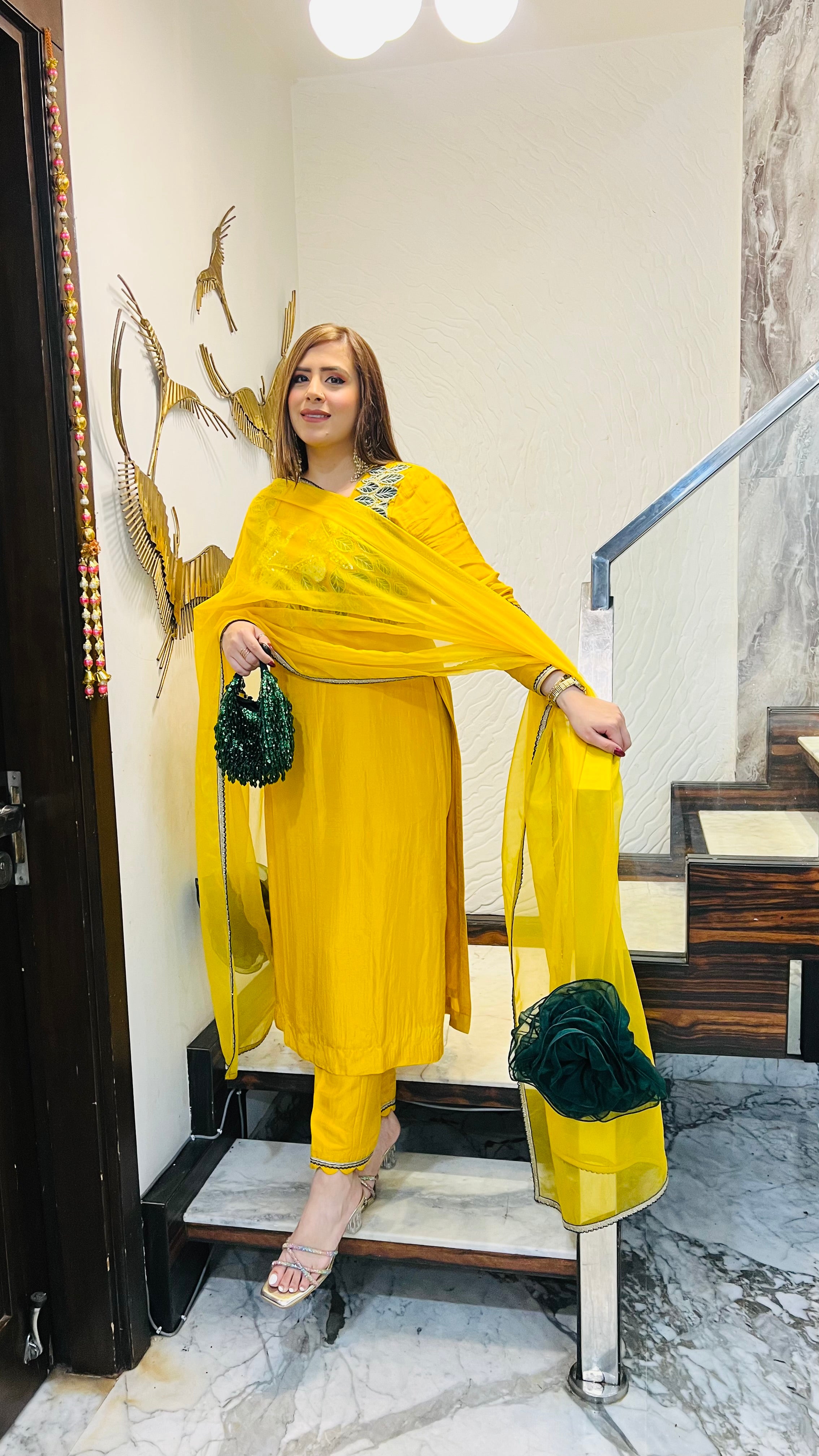Winter Haldi Suit