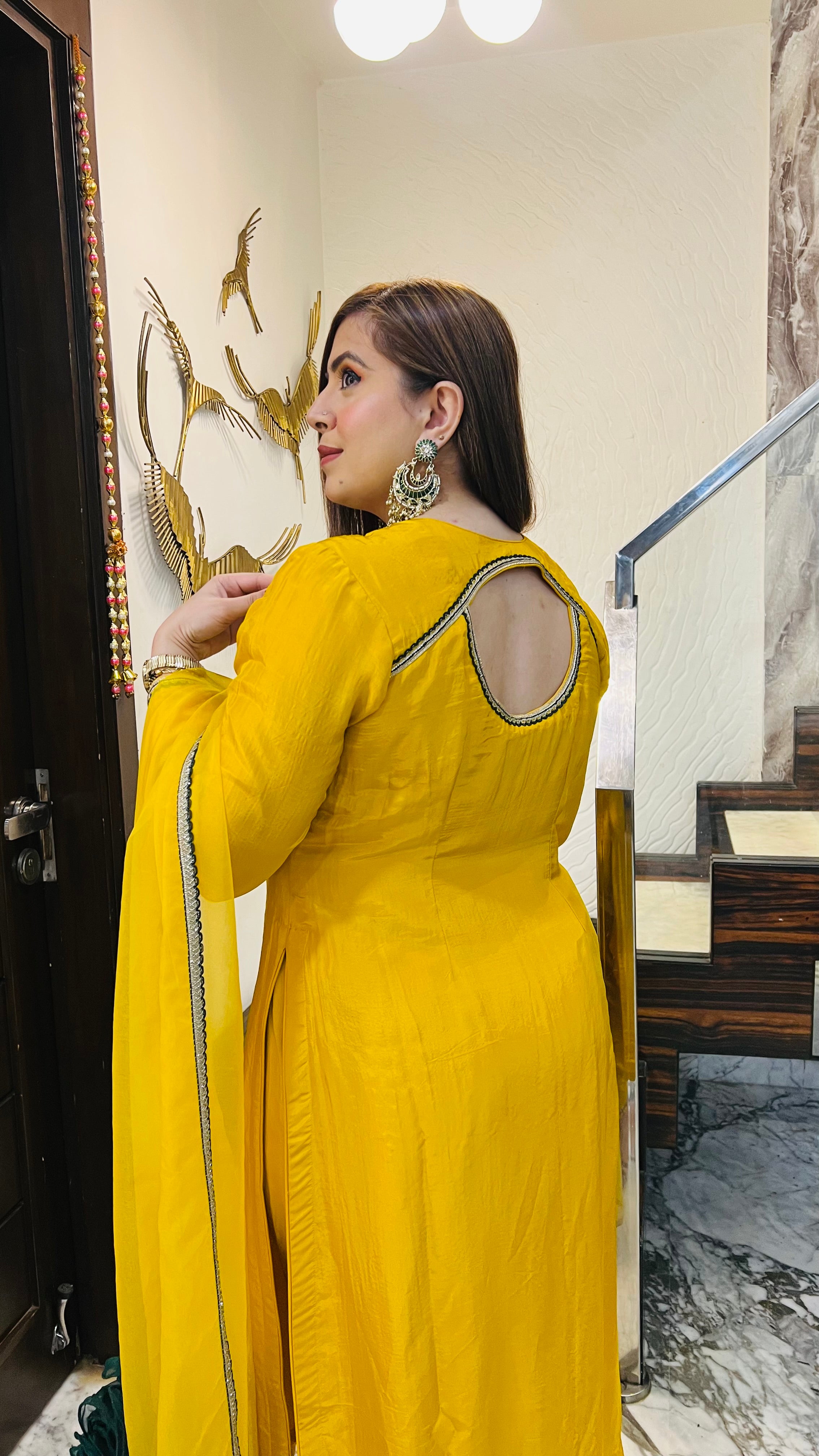 Winter Haldi Suit