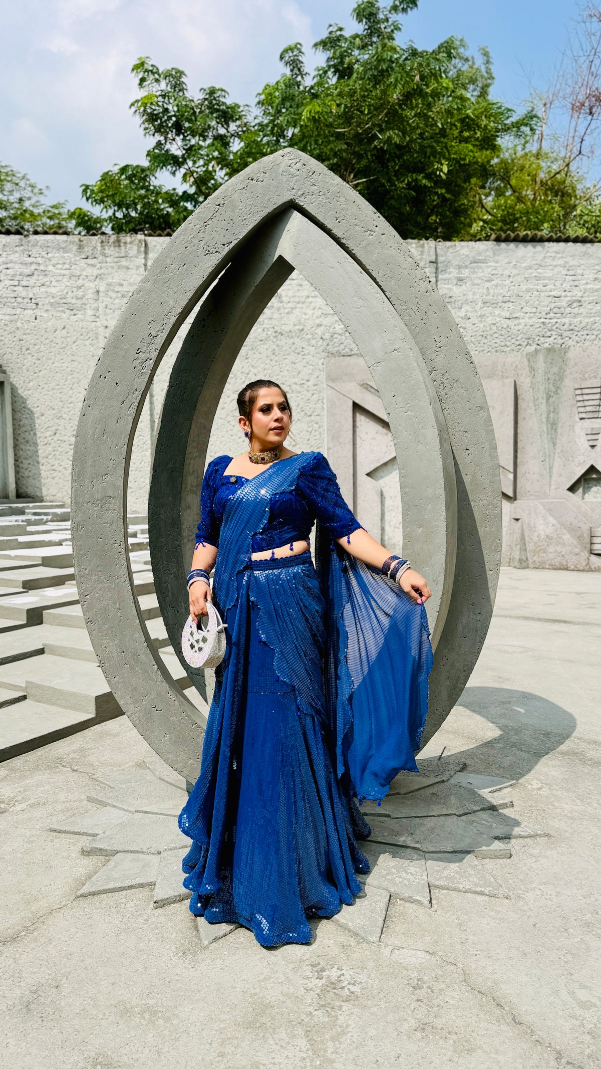 Dulhe Ki Bhabhi Fish Cut Saree