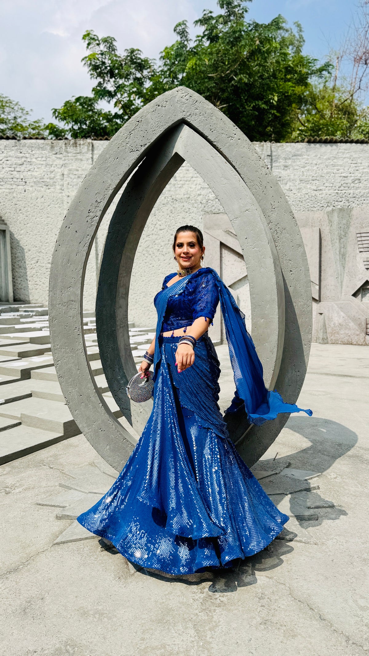 Dulhe Ki Bhabhi Fish Cut Saree