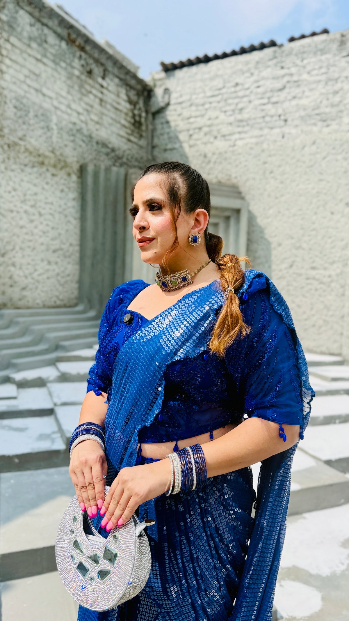 Dulhe Ki Bhabhi Fish Cut Saree