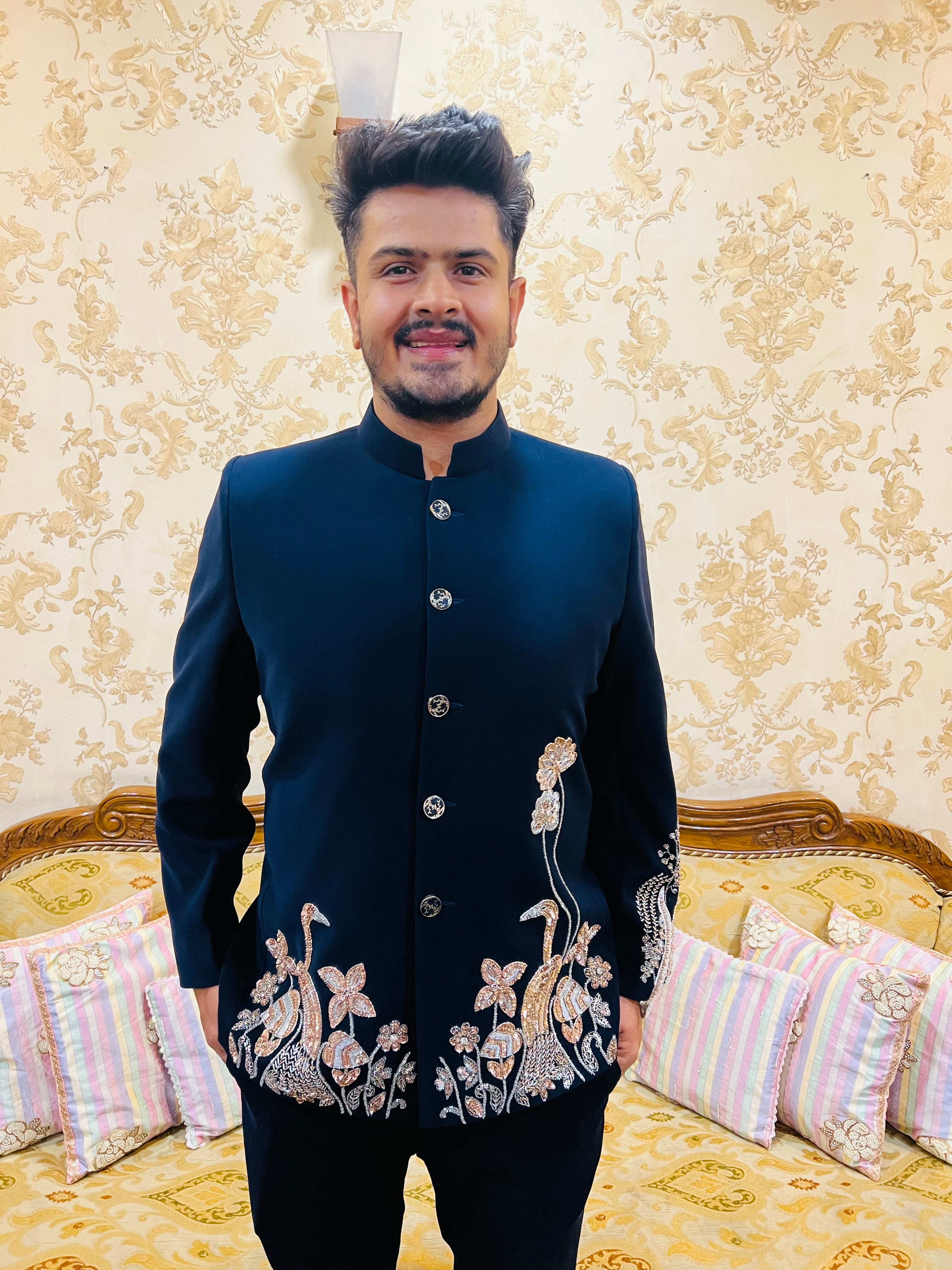 Heritage Luxe Embroidered Blazer Set