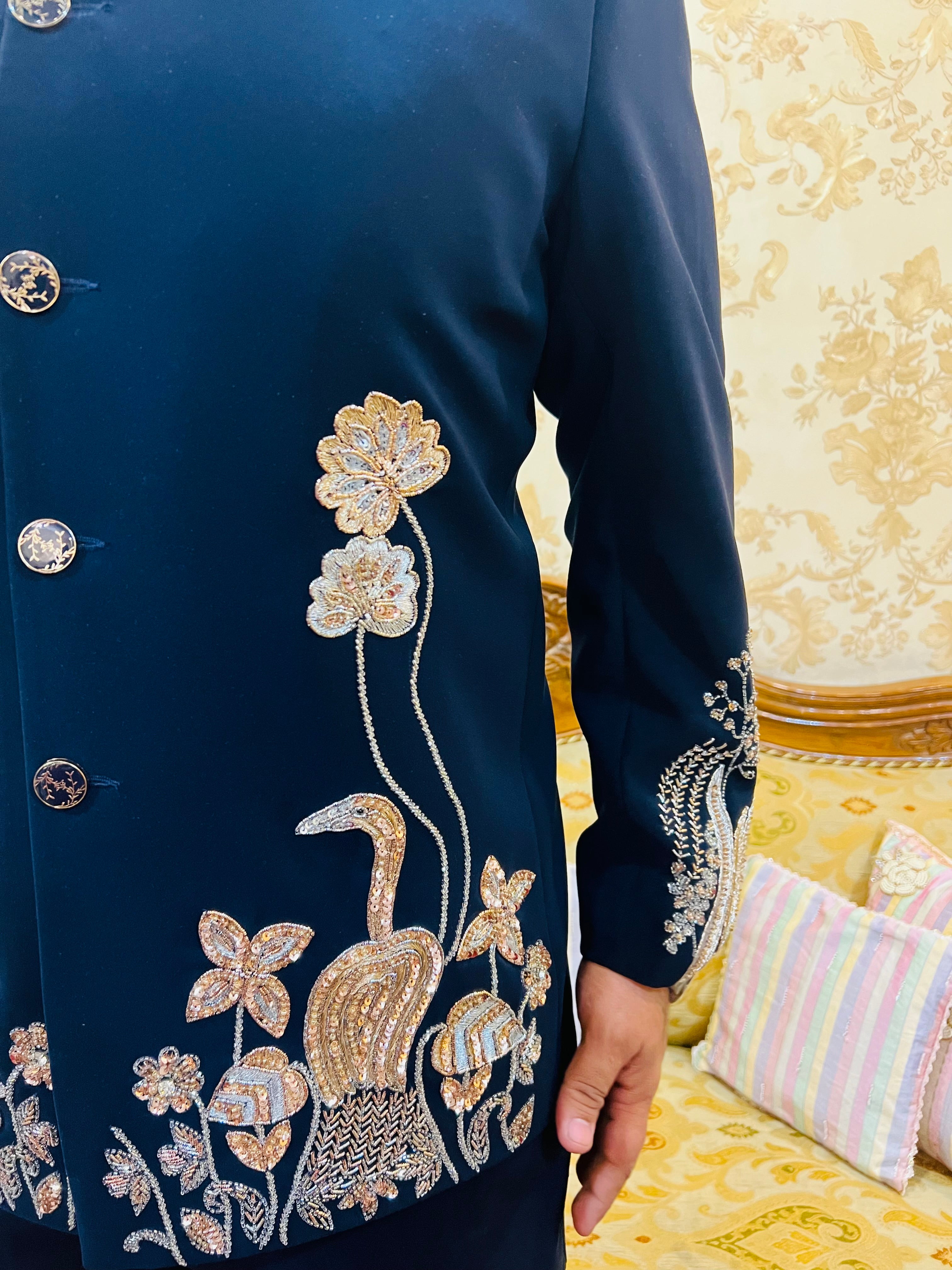 Heritage Luxe Embroidered Blazer Set