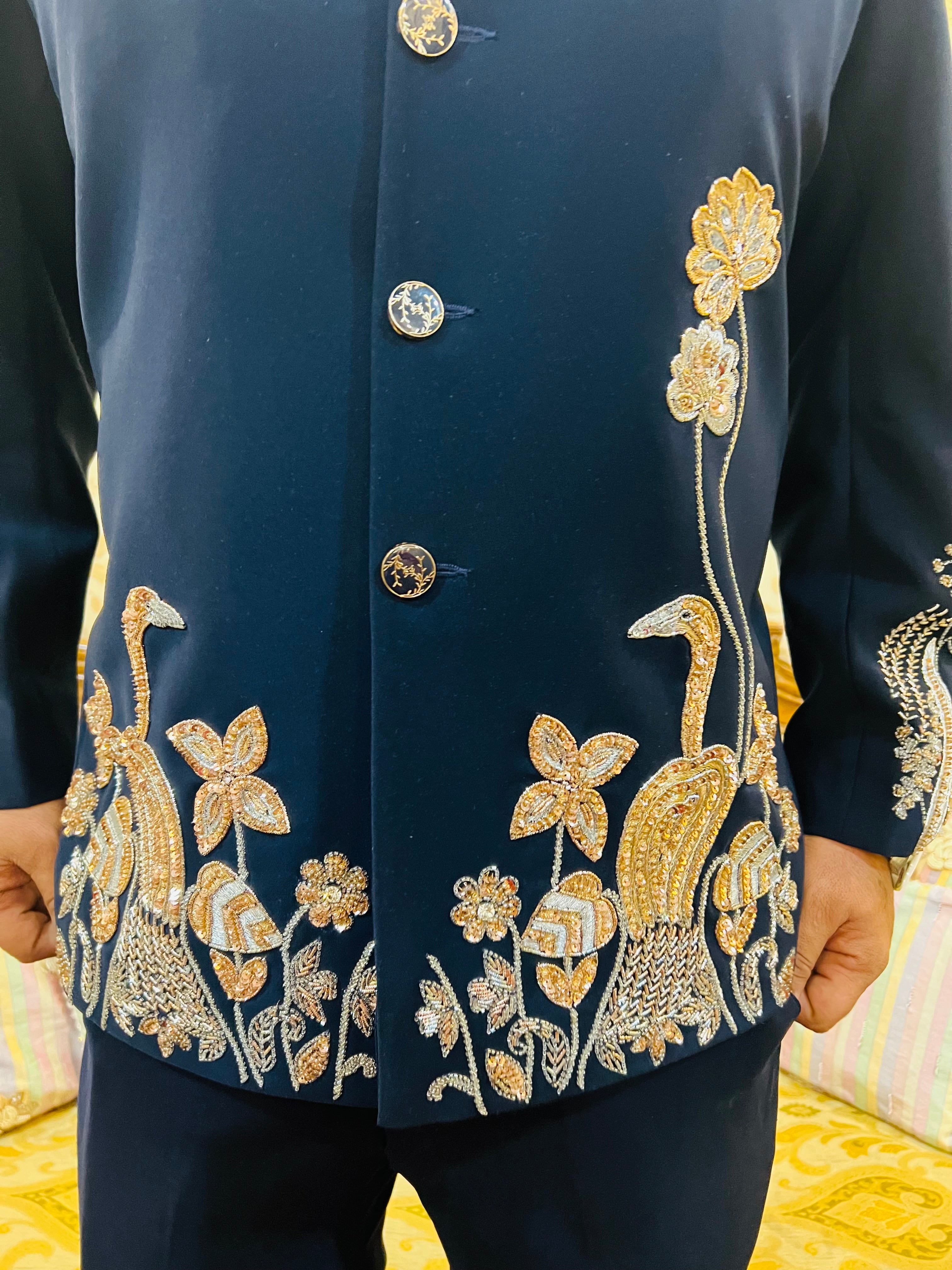 Heritage Luxe Embroidered Blazer Set