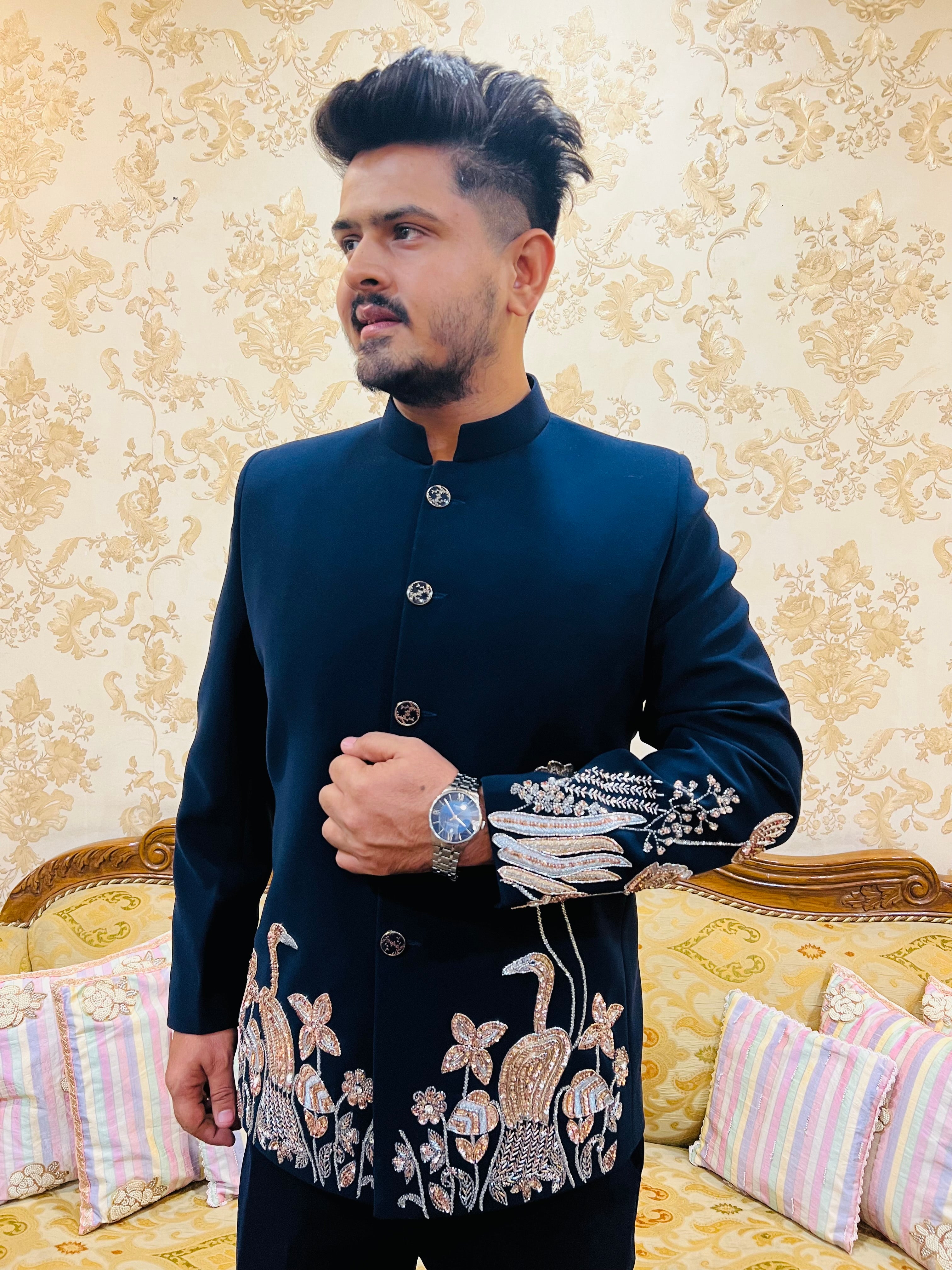 Heritage Luxe Embroidered Blazer Set