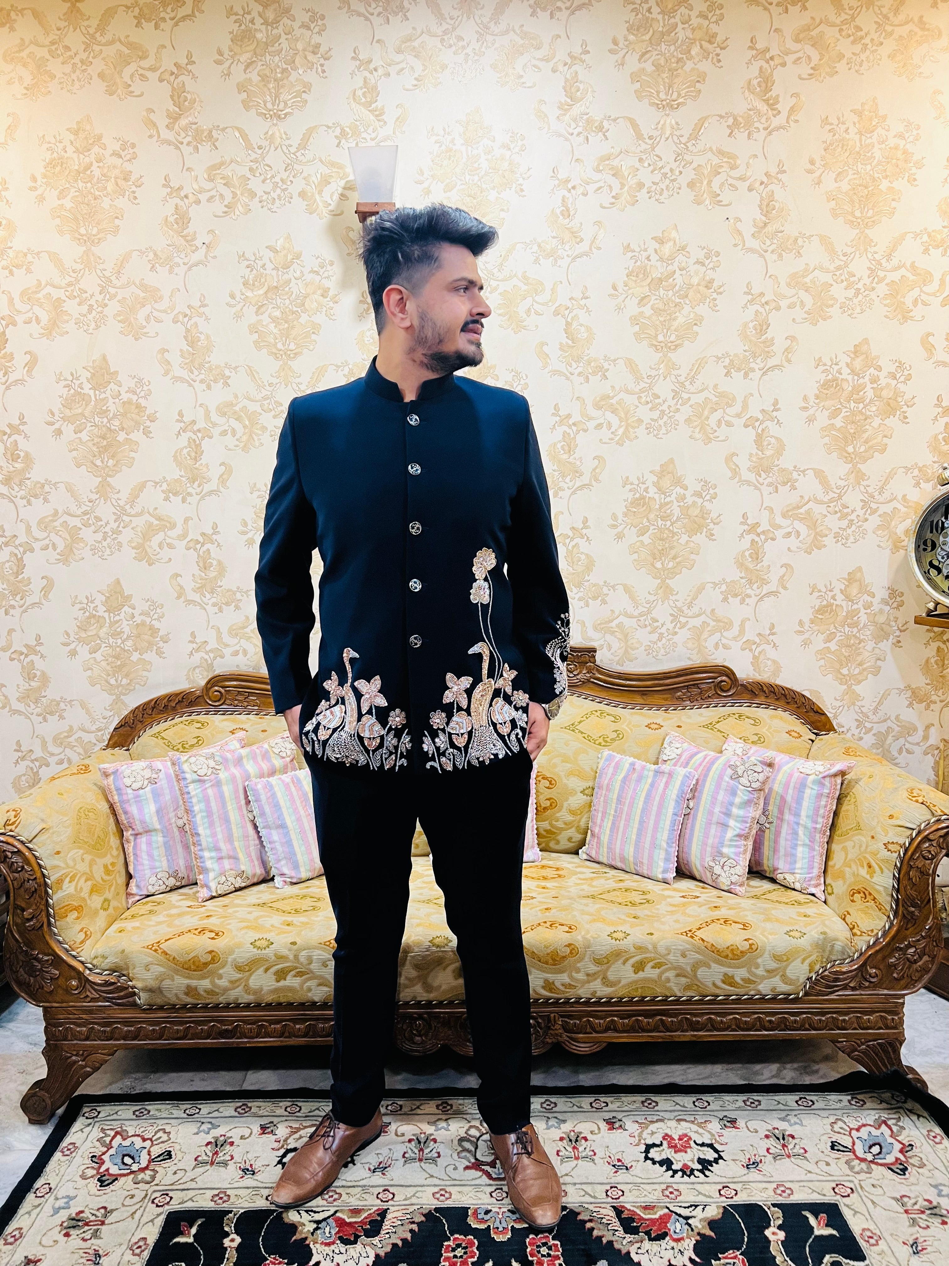 Heritage Luxe Embroidered Blazer Set