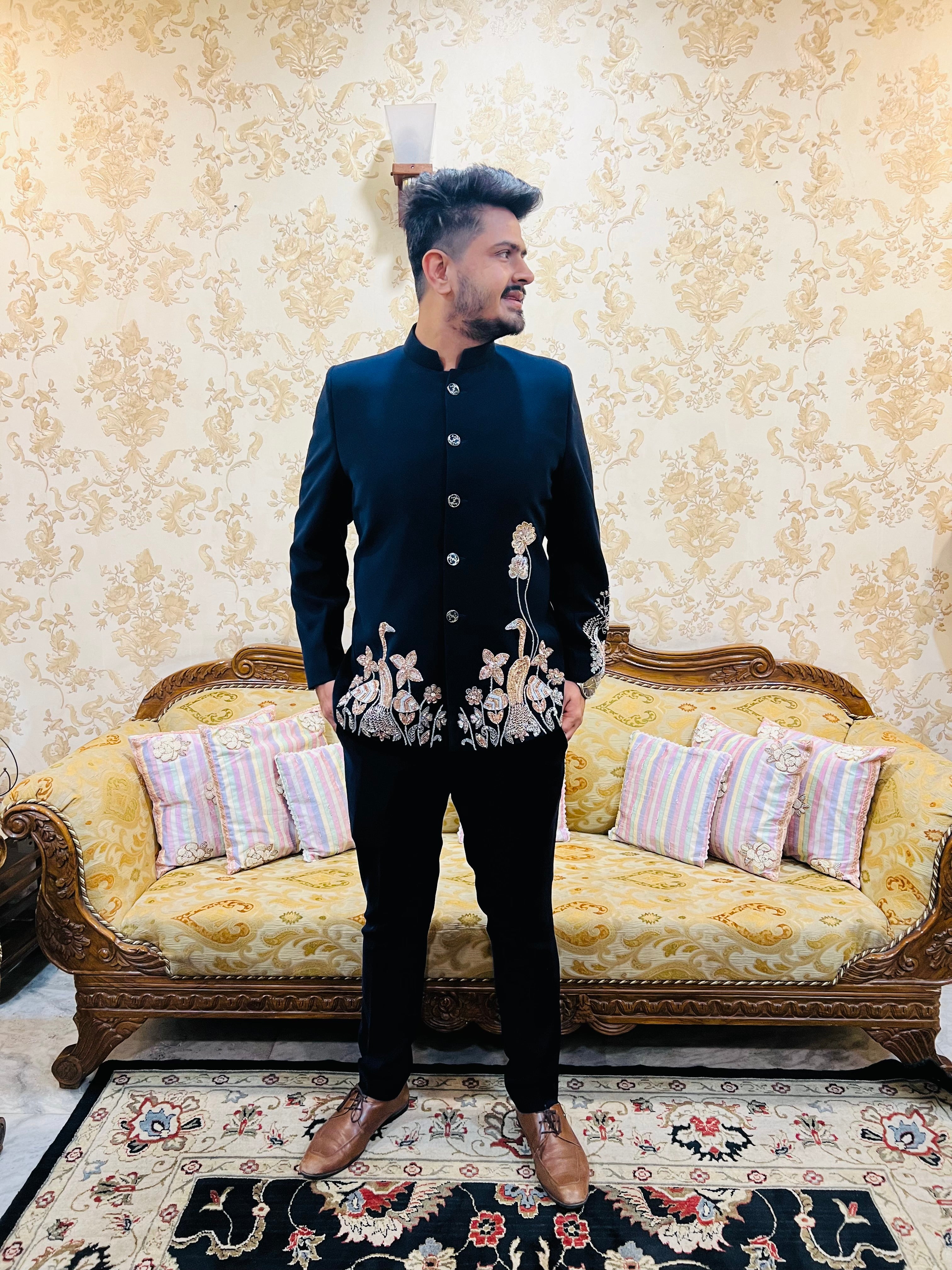 Heritage Luxe Embroidered Blazer Set