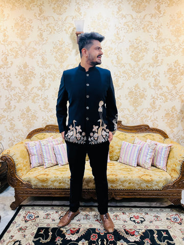 Heritage Luxe Embroidered Blazer Set