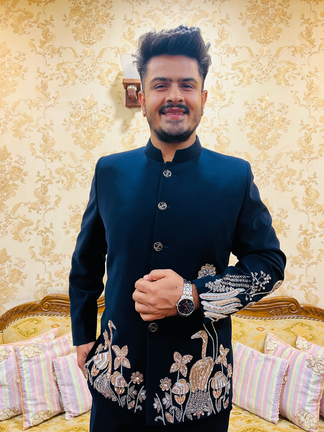 Heritage Luxe Embroidered Blazer Set