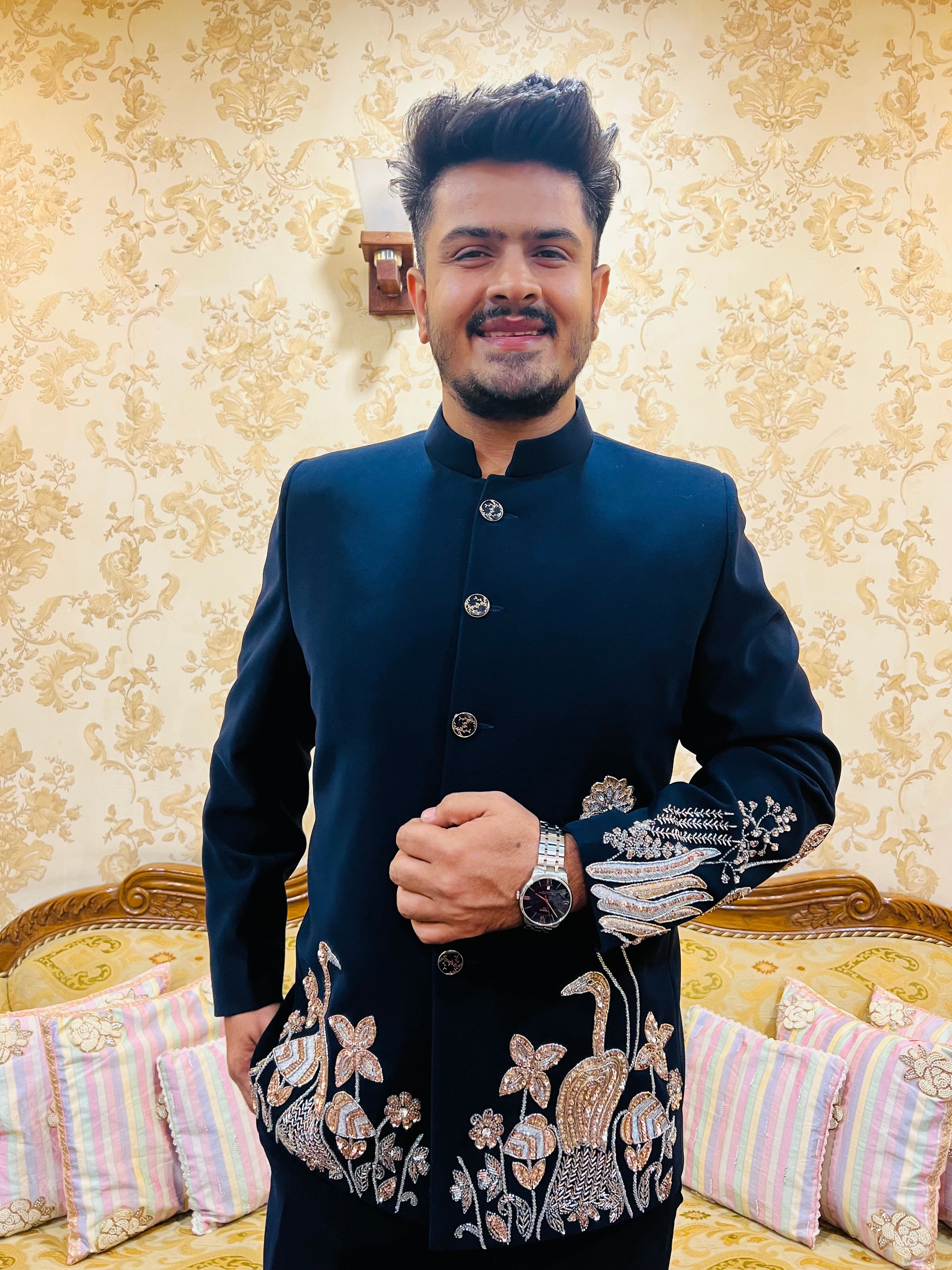 Heritage Luxe Embroidered Blazer Set