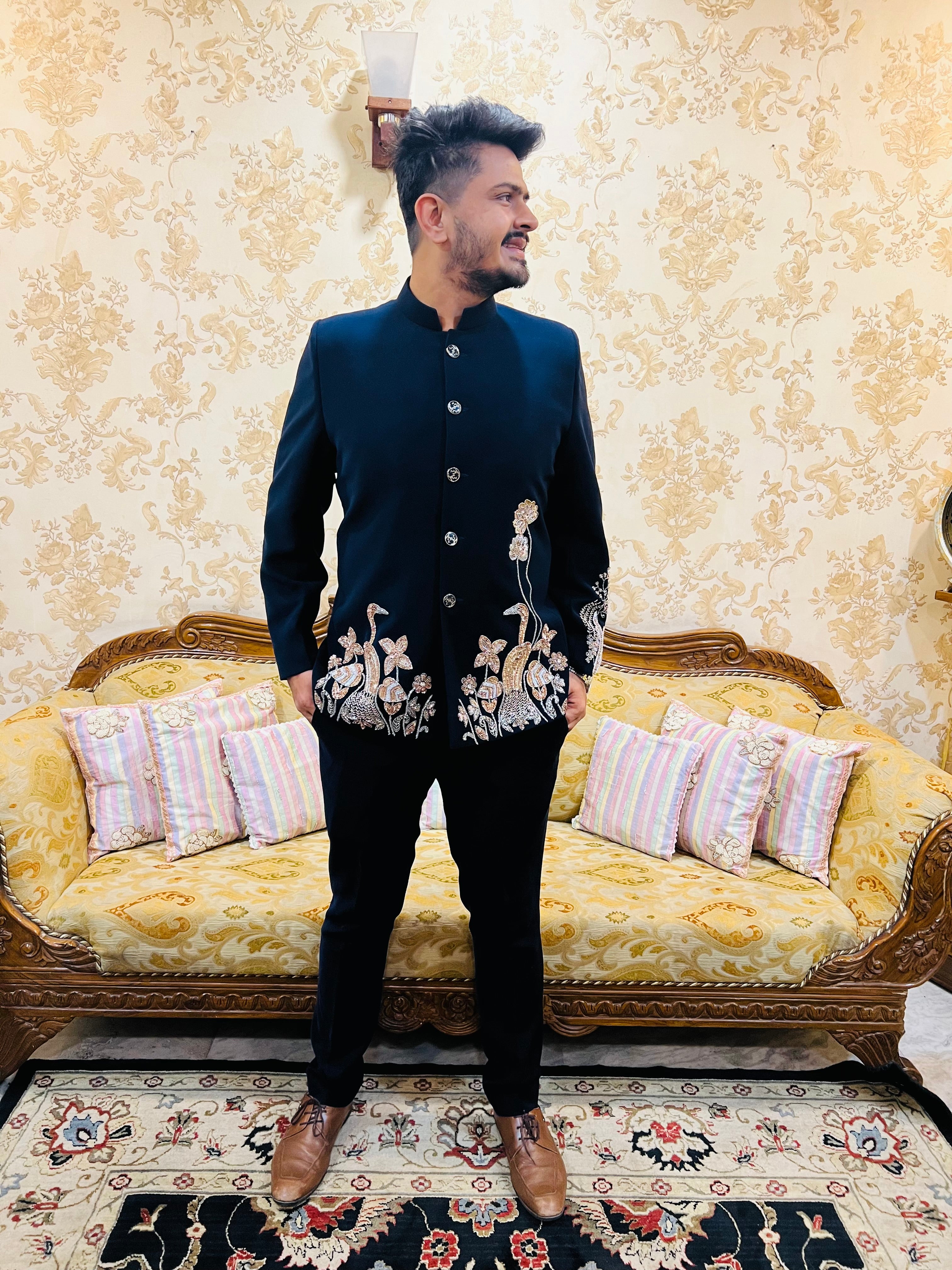 Heritage Luxe Embroidered Blazer Set