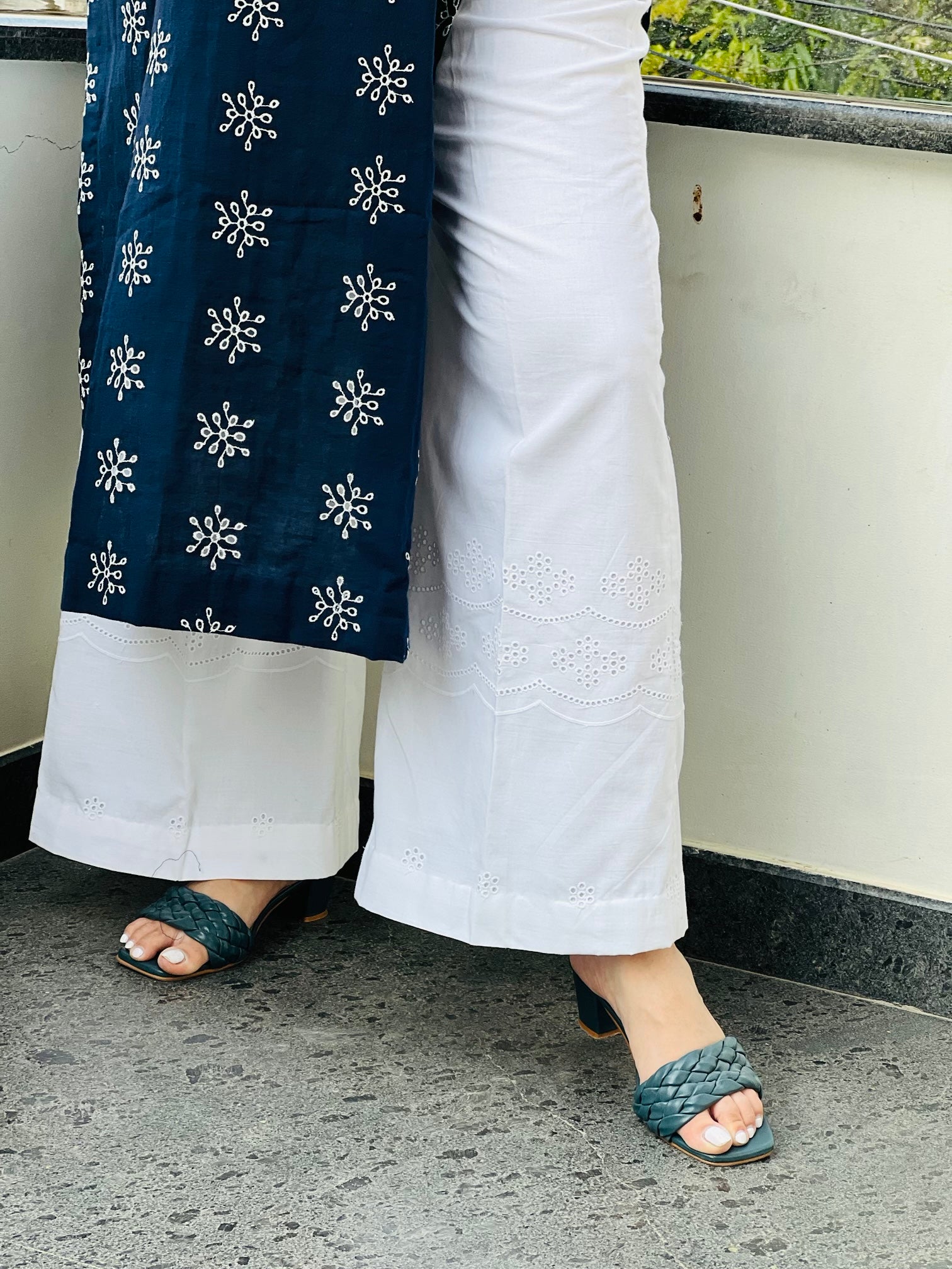 White Schiffli Palazzo