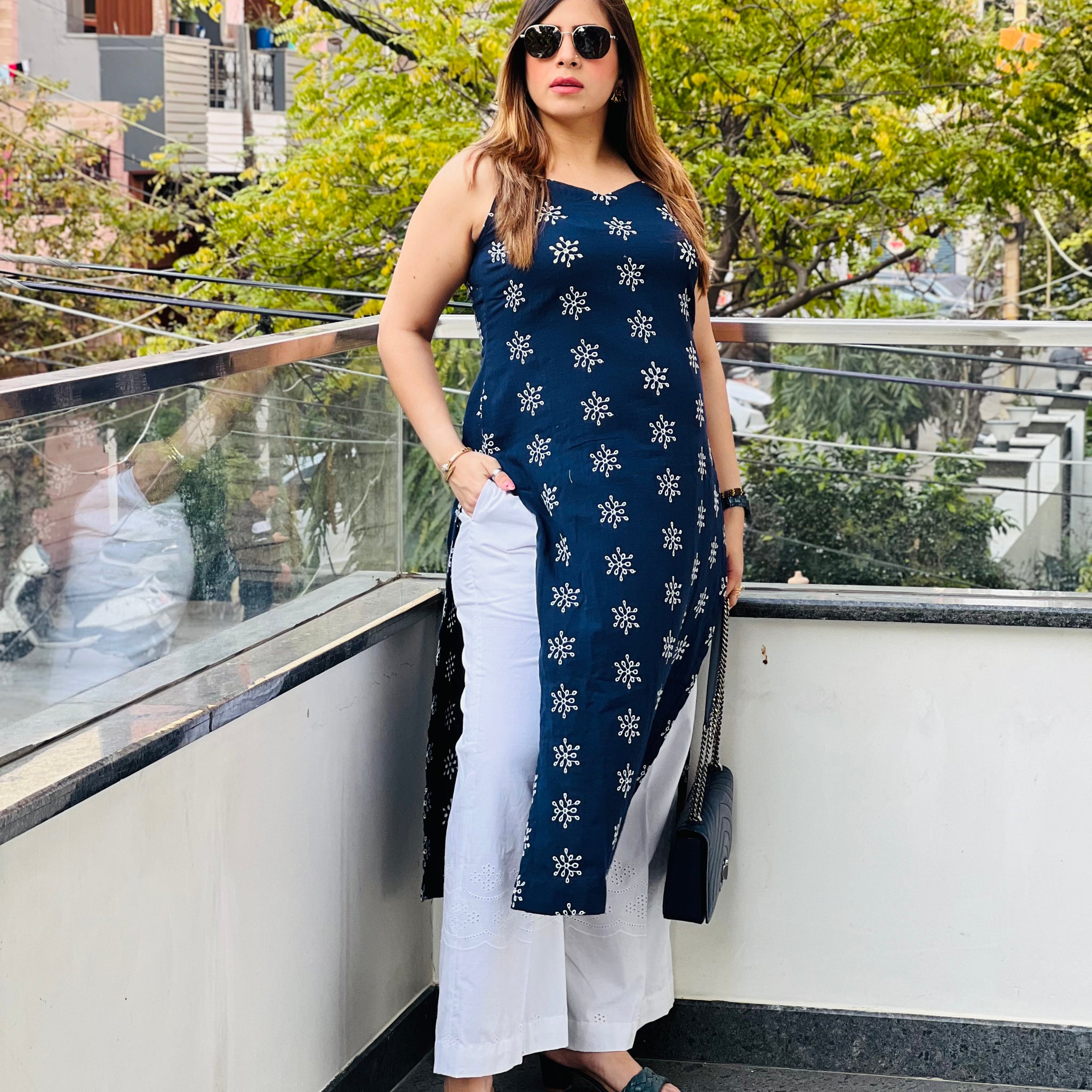 White Schiffli Palazzo