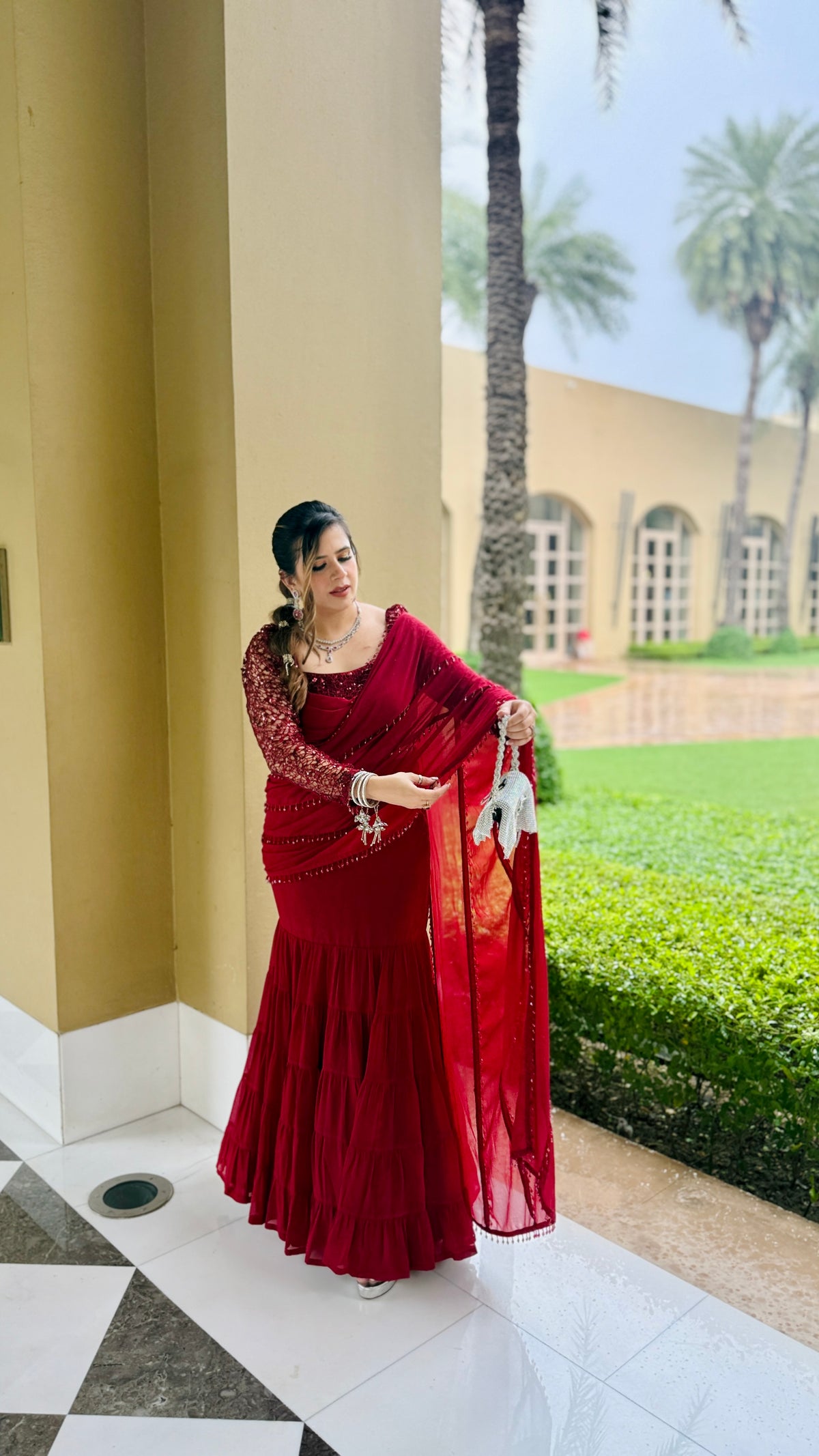 Date me Karva Fish Cut Saree