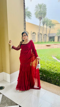 Date me Karva Fish Cut Saree