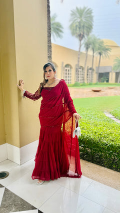 Date me Karva Fish Cut Saree