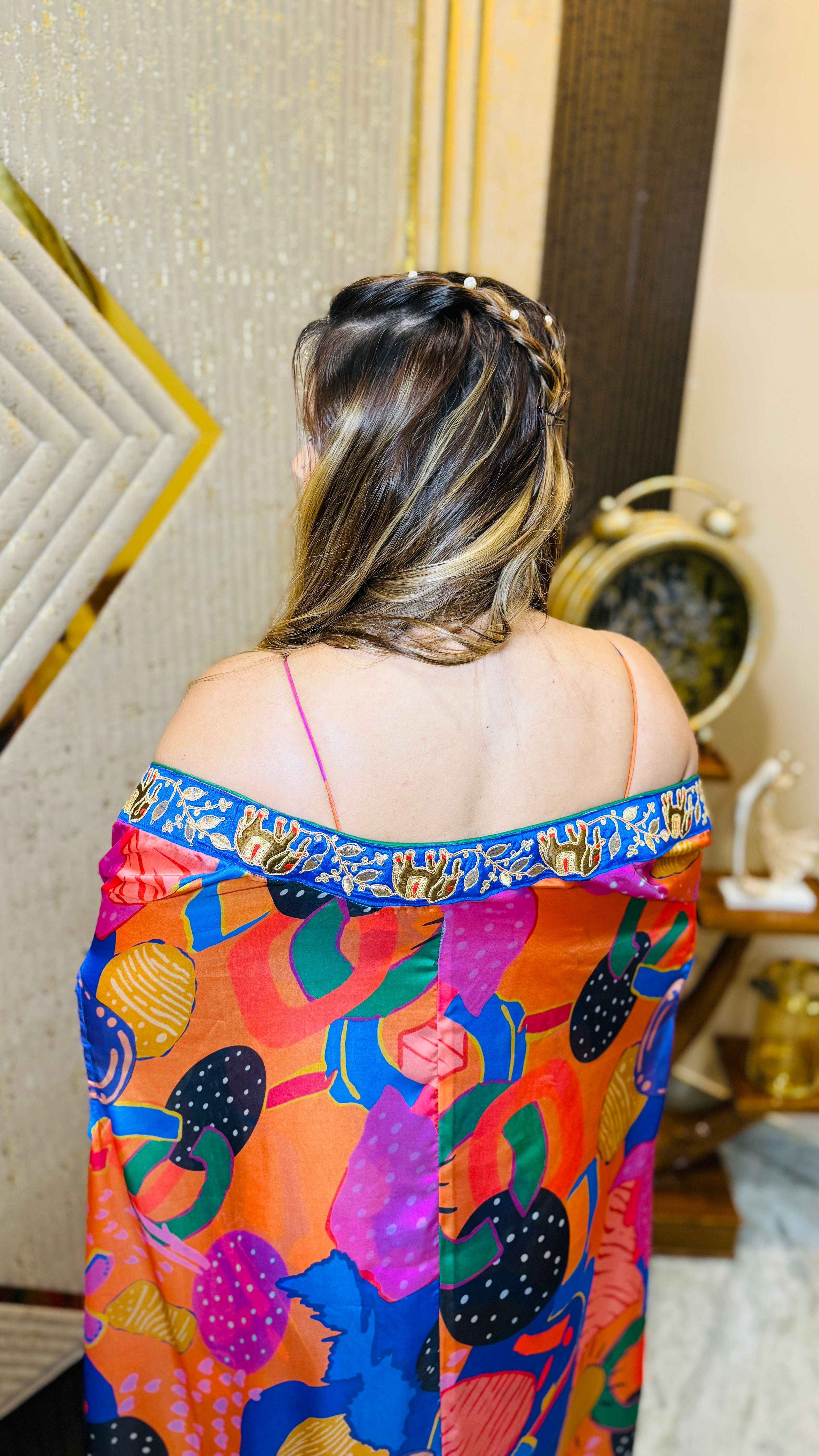 Multi-verse Mehendi Drape Set