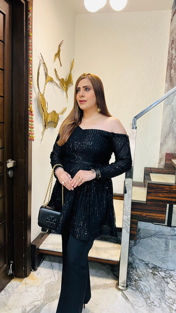 Black Sequin Co-Ord