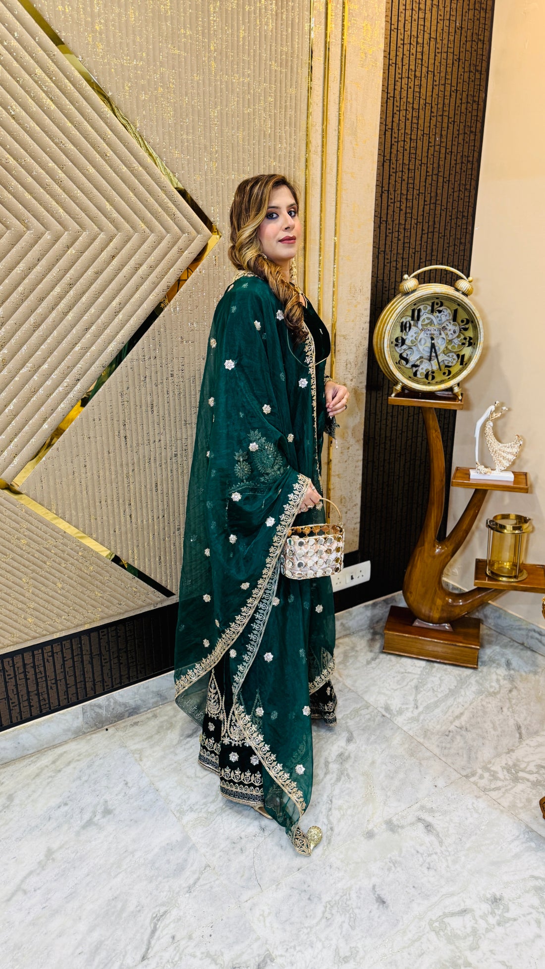 Sufi Night Velvet Garara Suit